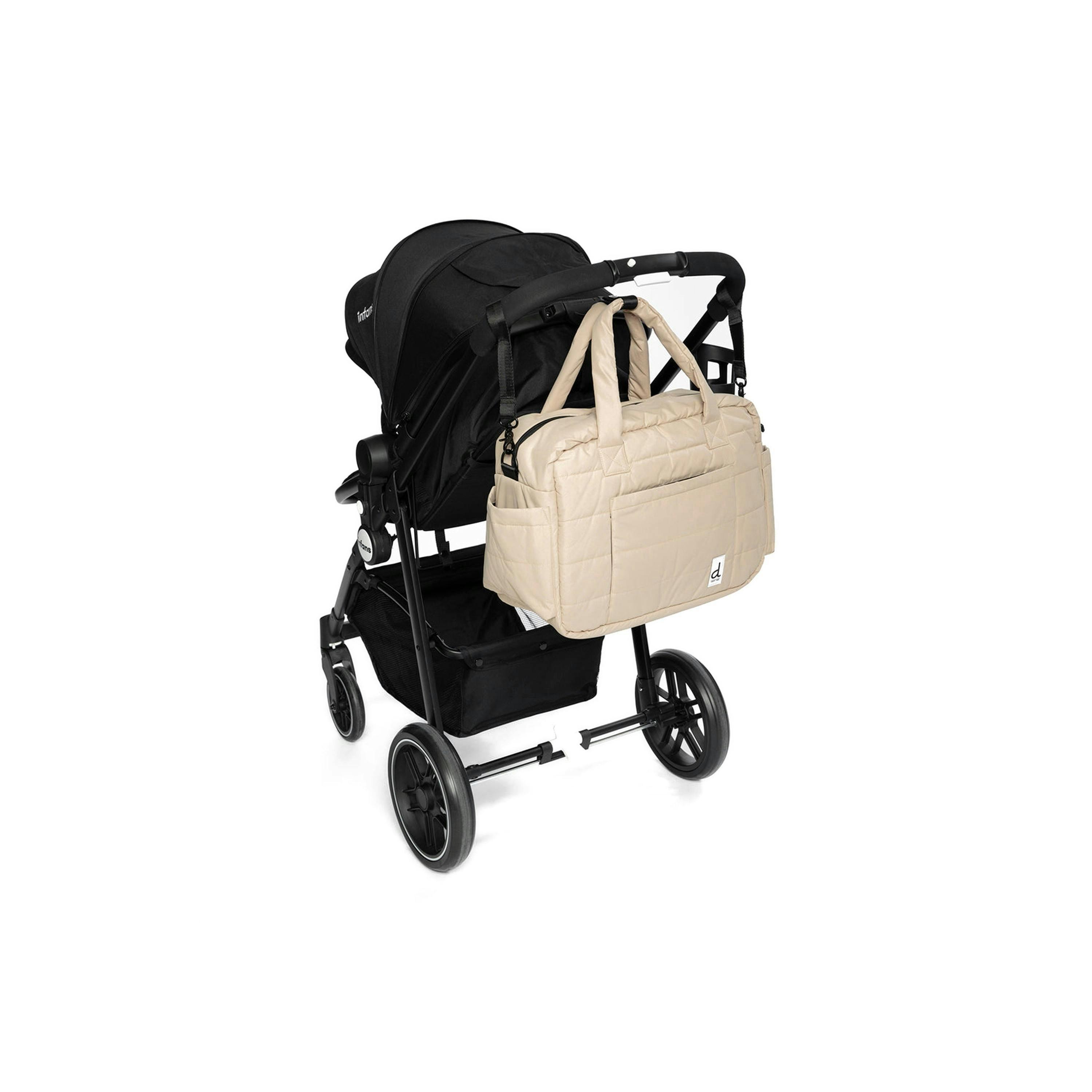 Diaper Bag With Changing Mat Beige , view 3 of 6