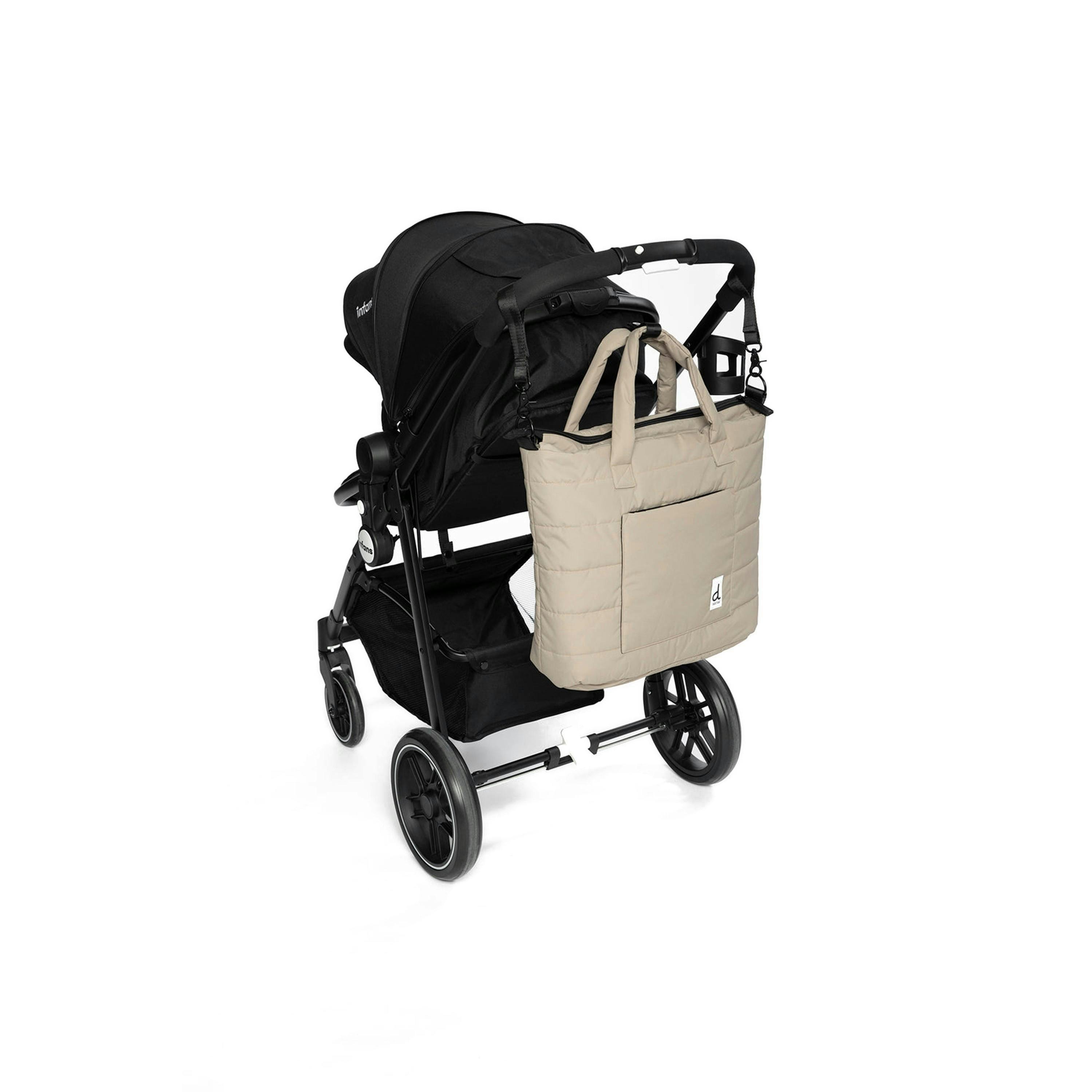 Diaper Bag Taupe With Changing Mat , view 2 of 5