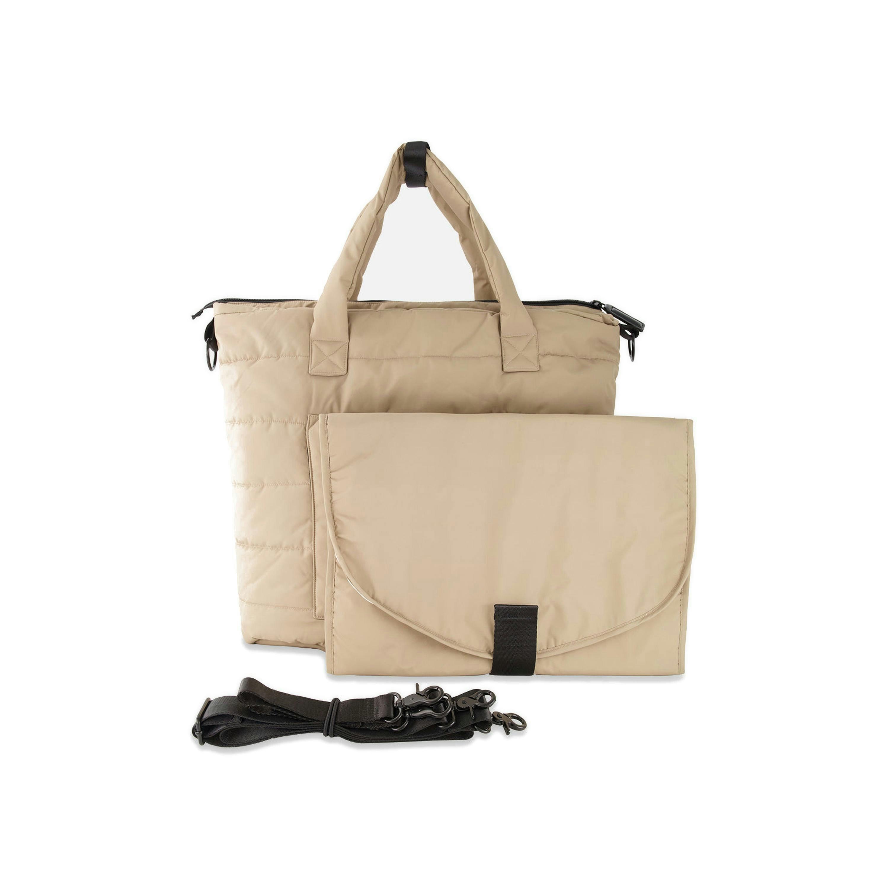 Diaper Bag Taupe With Changing Mat , view 3 of 5