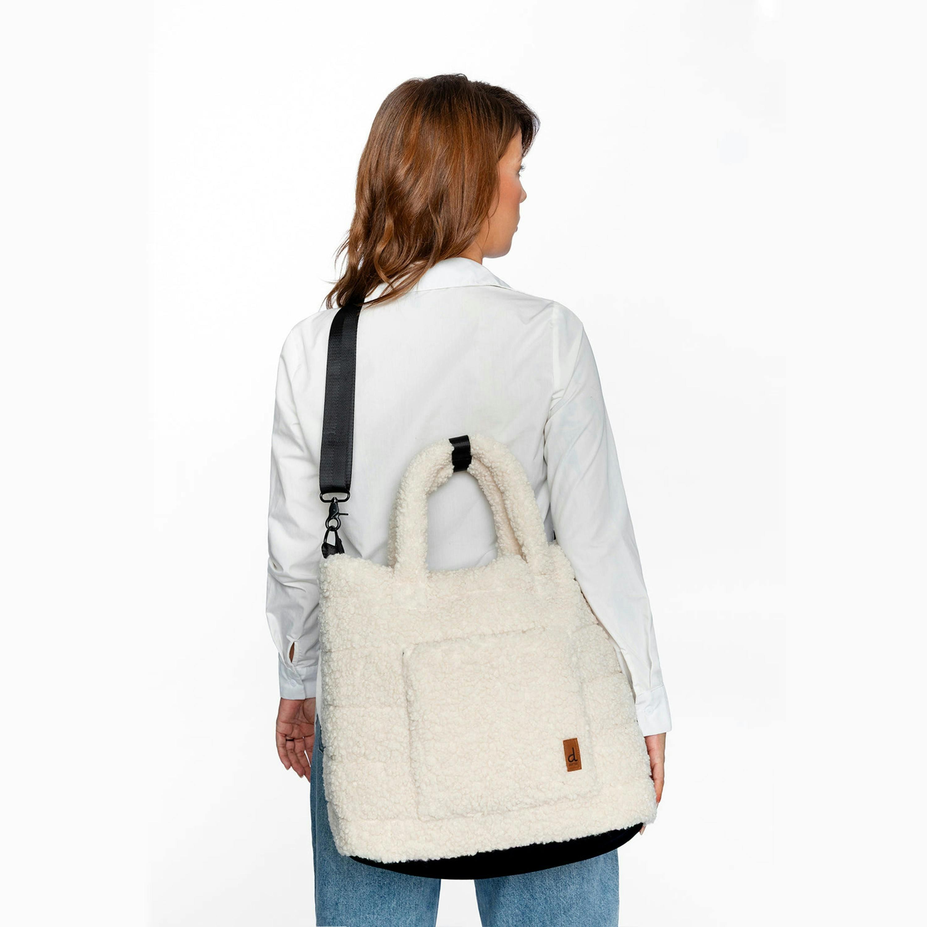 Diaper Bag Off-White With Changing Mat , view 2 of 6