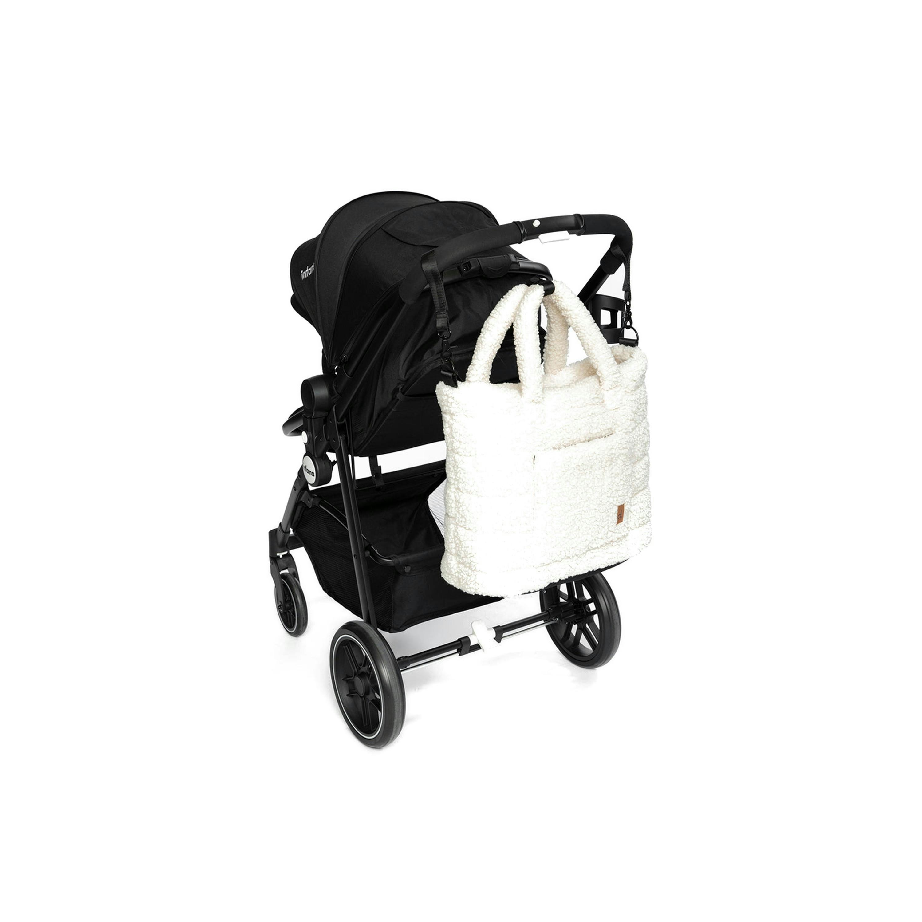 Diaper Bag Off-White With Changing Mat , view 3 of 6
