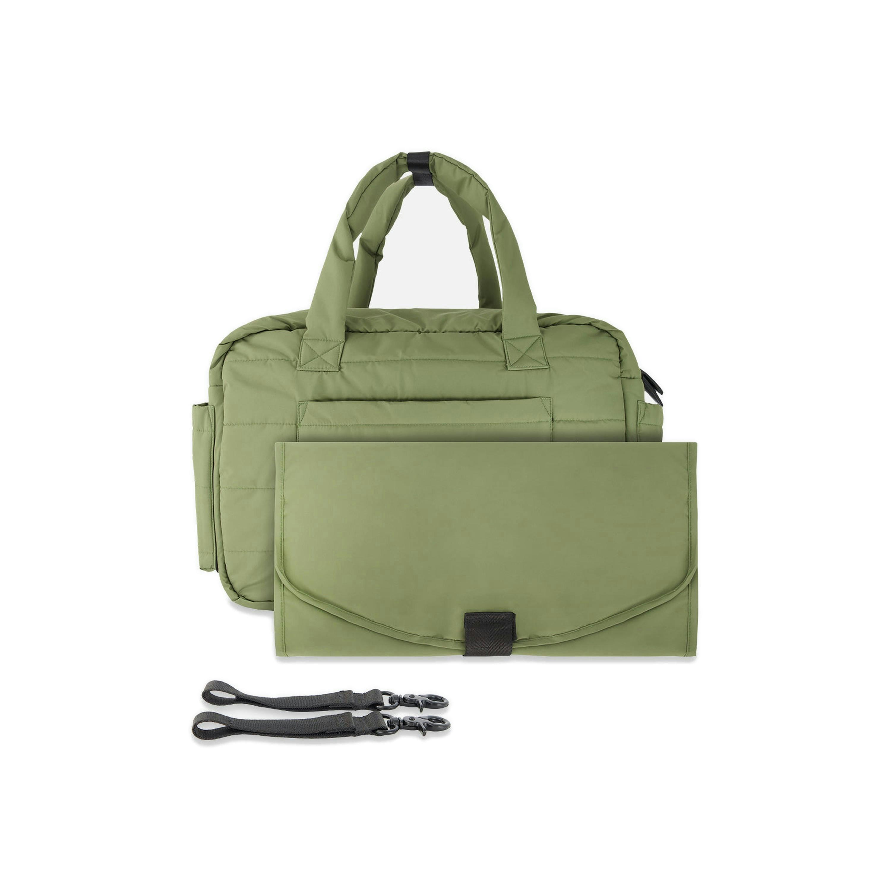 Diaper Bag With Changing Mat Olive Green , view 4 of 6