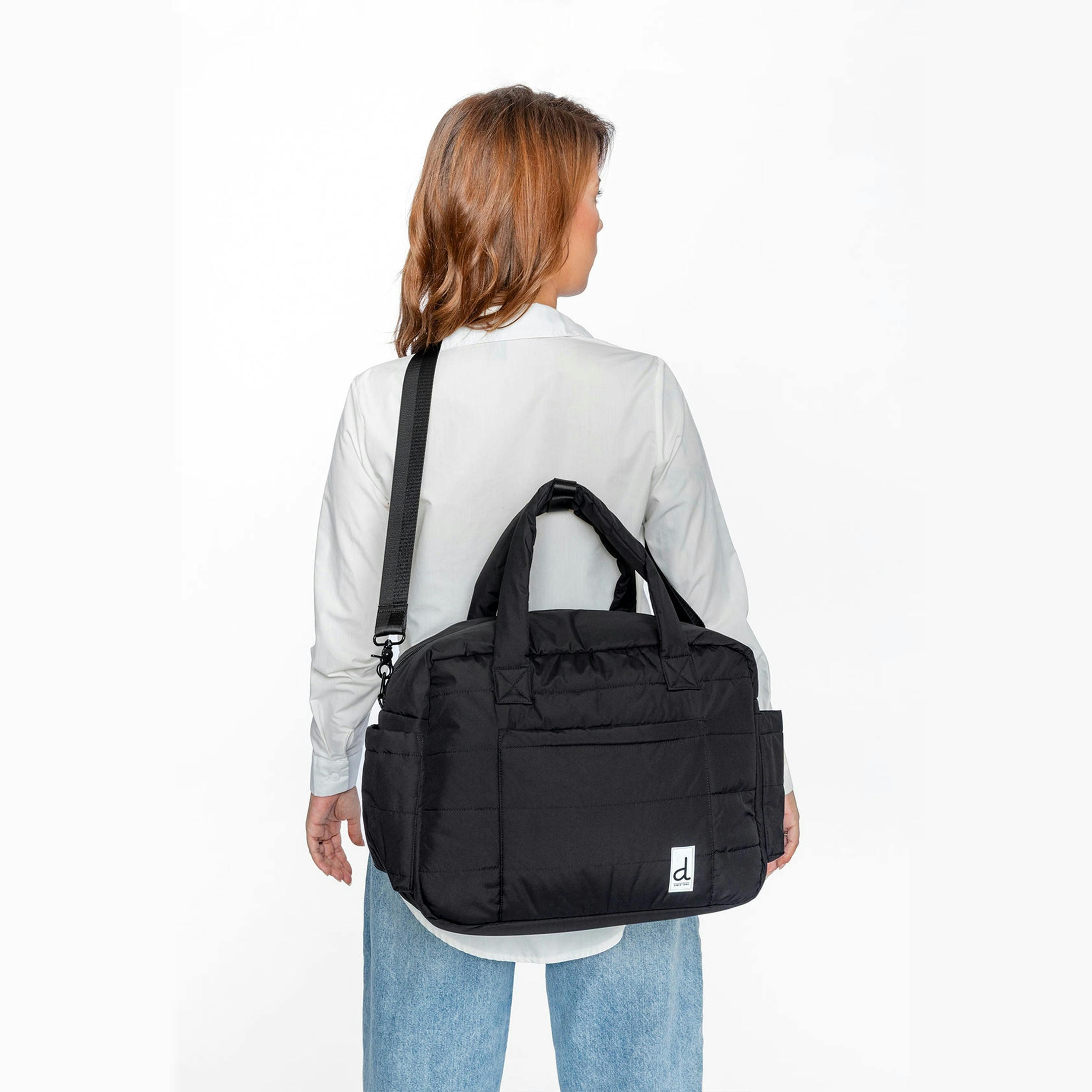 Diaper Bag With Changing Mat Black , view 2 of 6