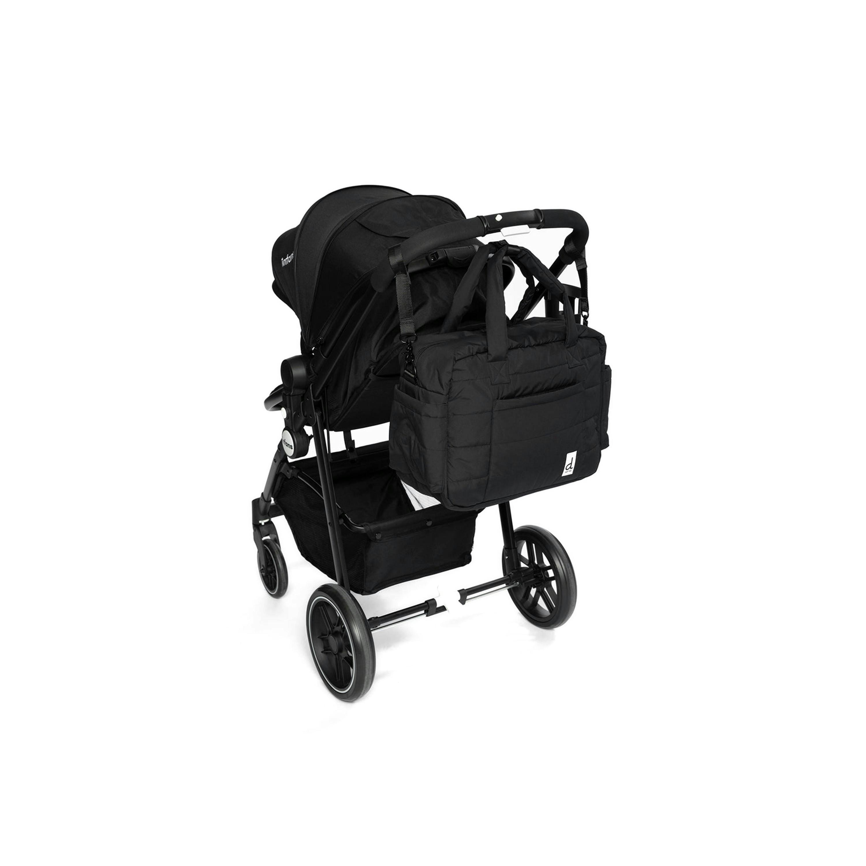 Diaper Bag With Changing Mat Black , view 3 of 6