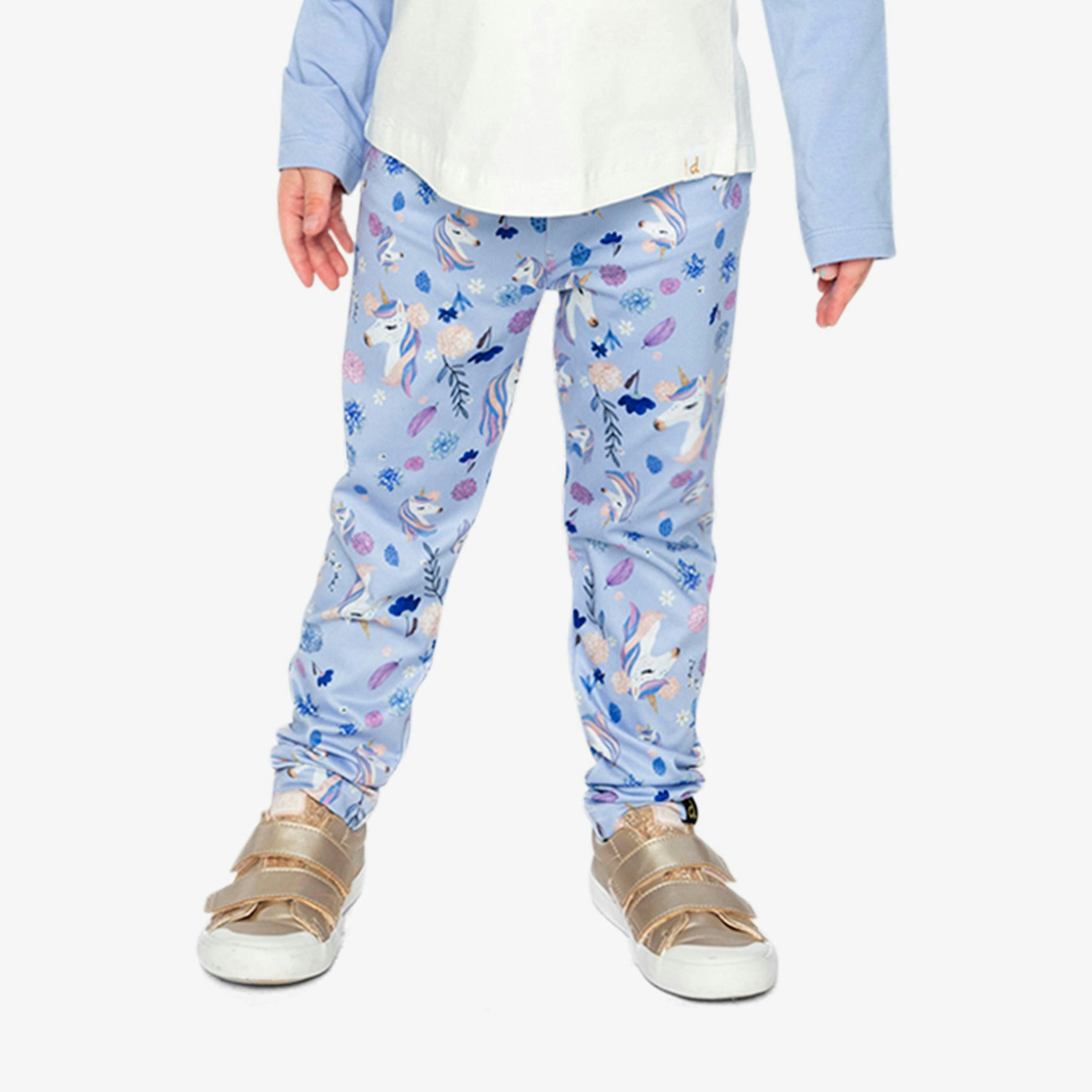 Printed Leggings Purple Unicorn Print , view 2 of 6