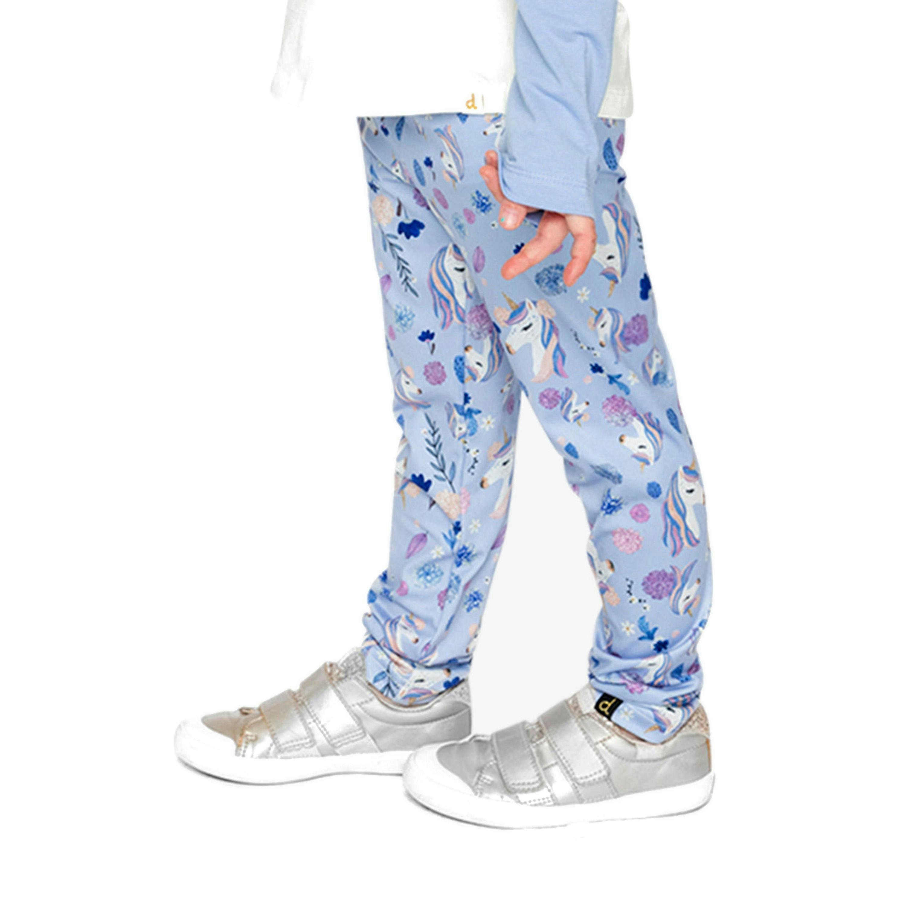Printed Leggings Purple Unicorn Print , view 3 of 6