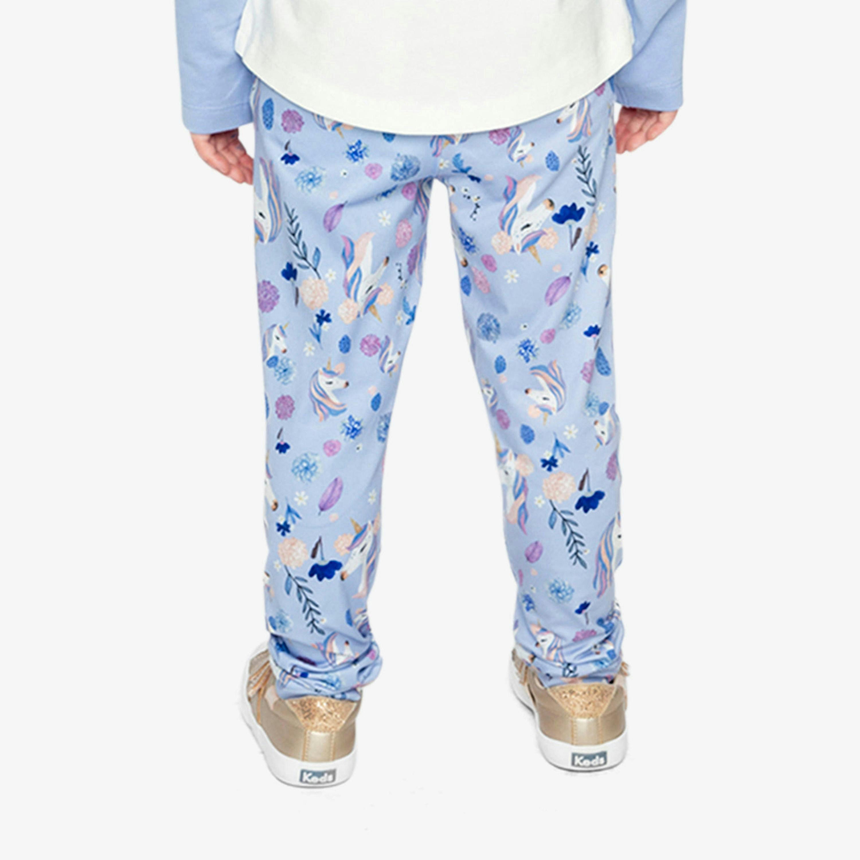 Printed Leggings Purple Unicorn Print , view 4 of 6