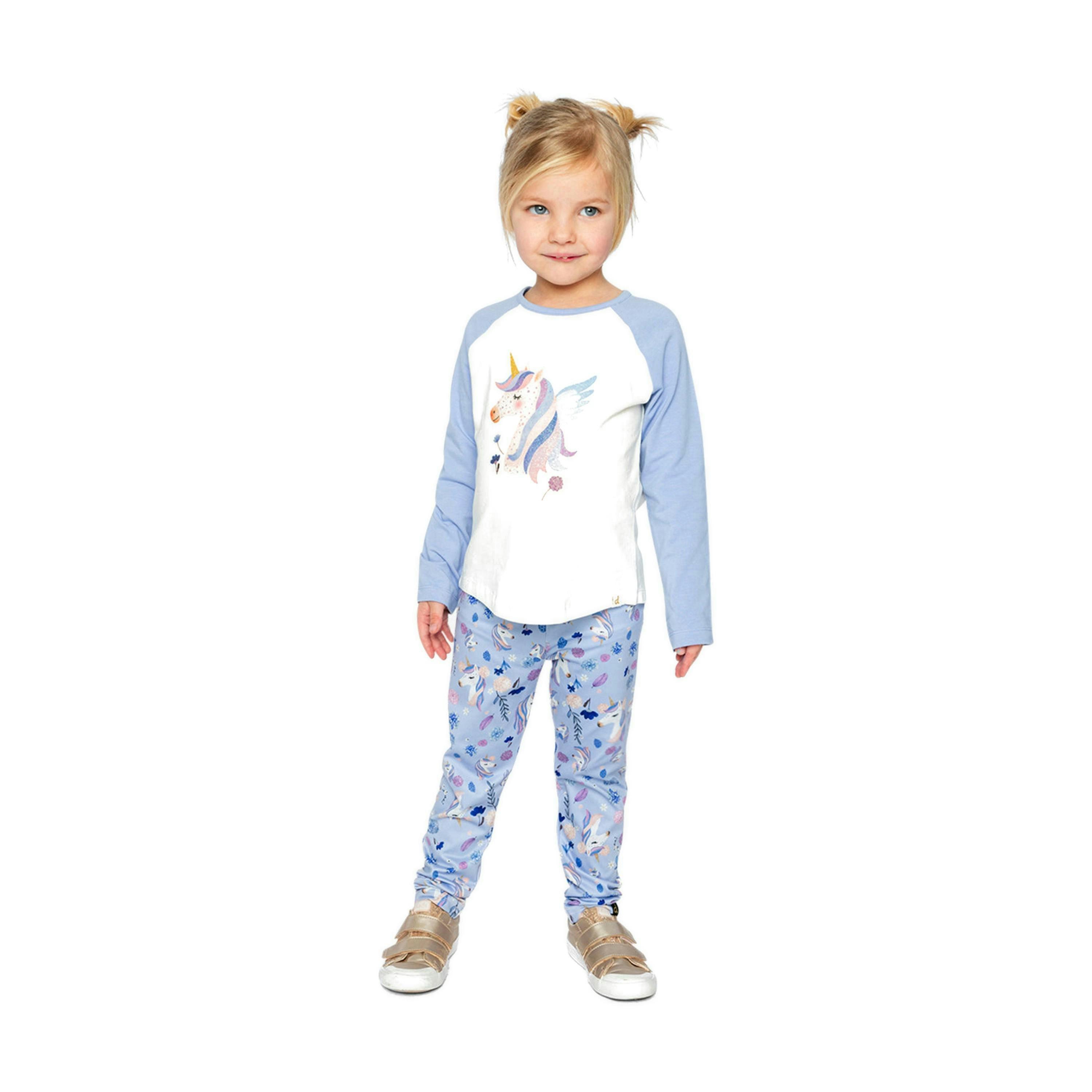 Printed Leggings Purple Unicorn Print , view 5 of 6