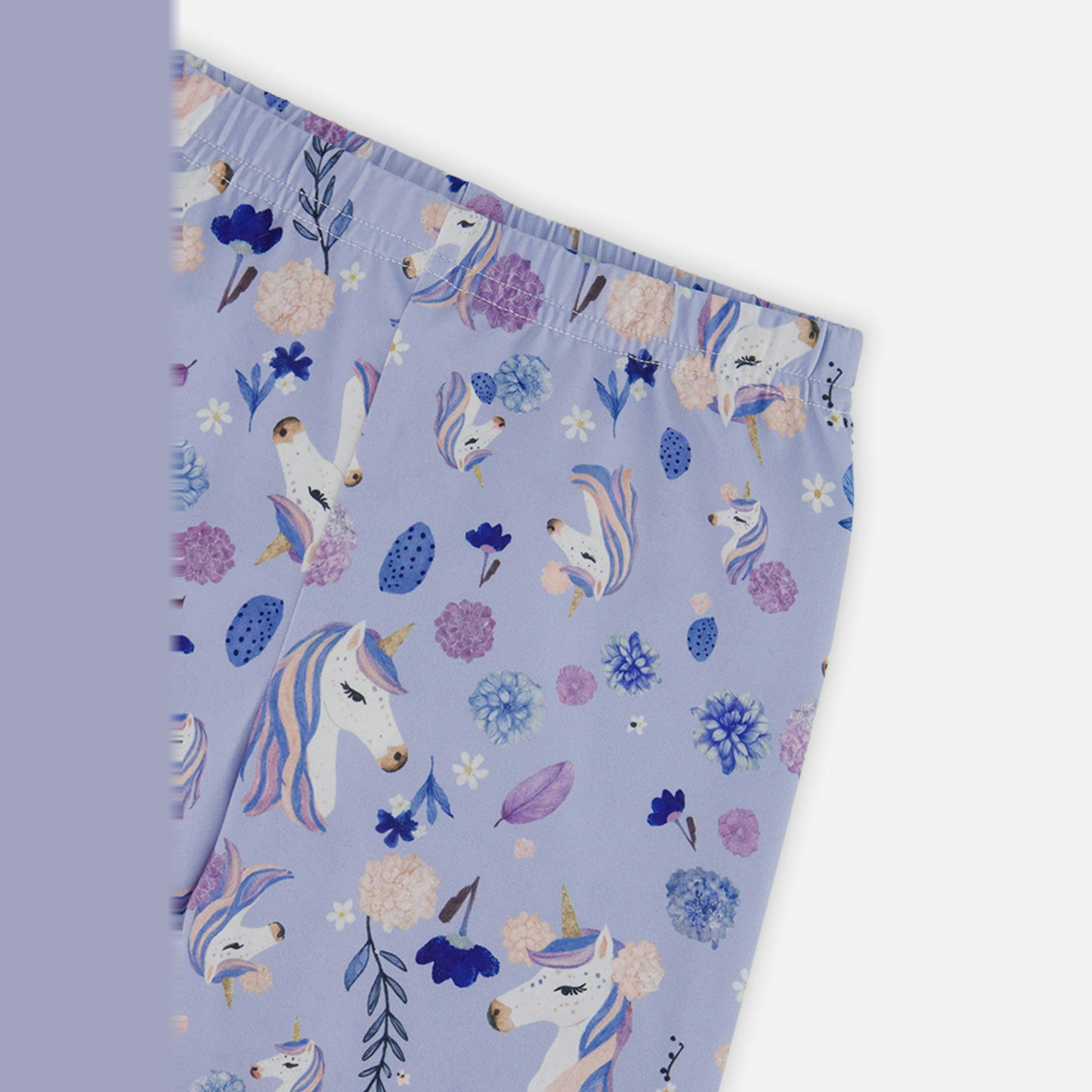 Printed Leggings Purple Unicorn Print , view 6 of 6