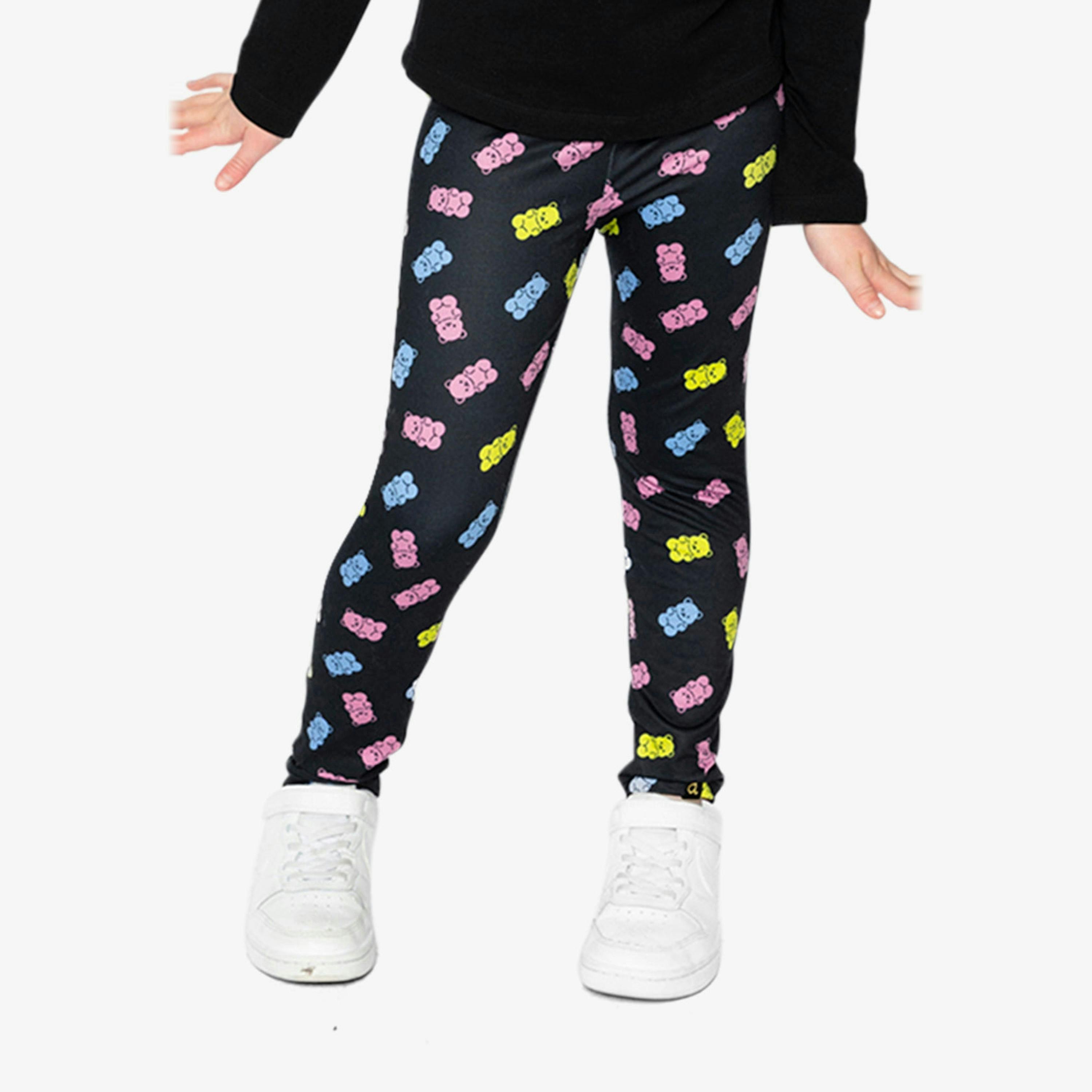 Printed Leggings Black Printed Gummy Bears , view 2 of 5