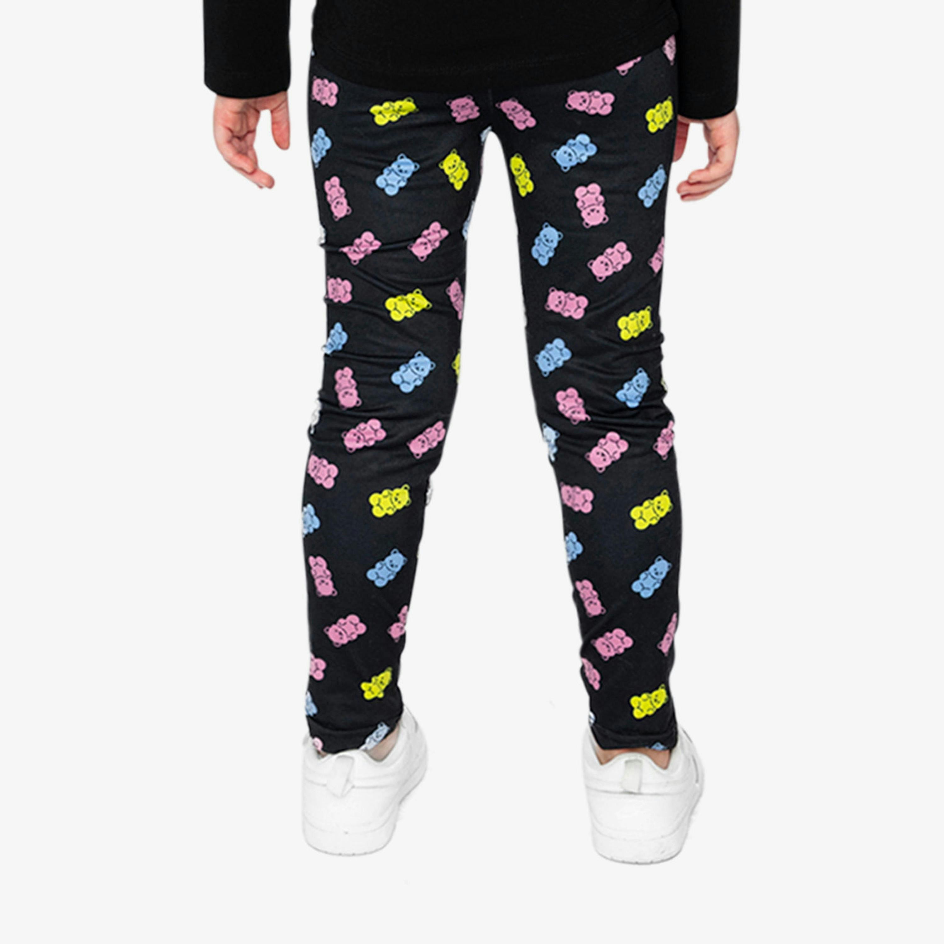Printed Leggings Black Printed Gummy Bears , view 3 of 5