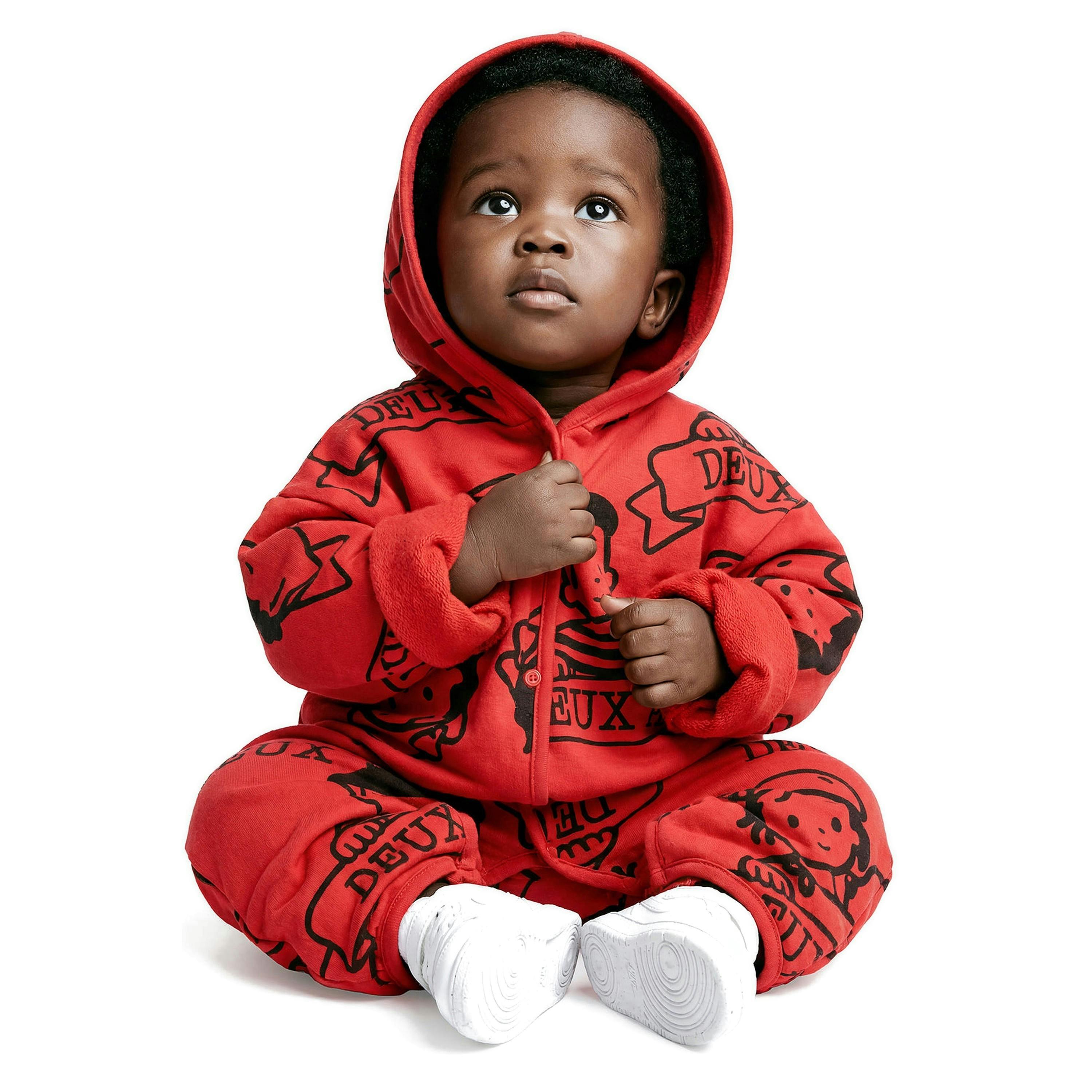 40Th Anniversary Printed Jersey One-Piece Poppy Red , view 2 of 4