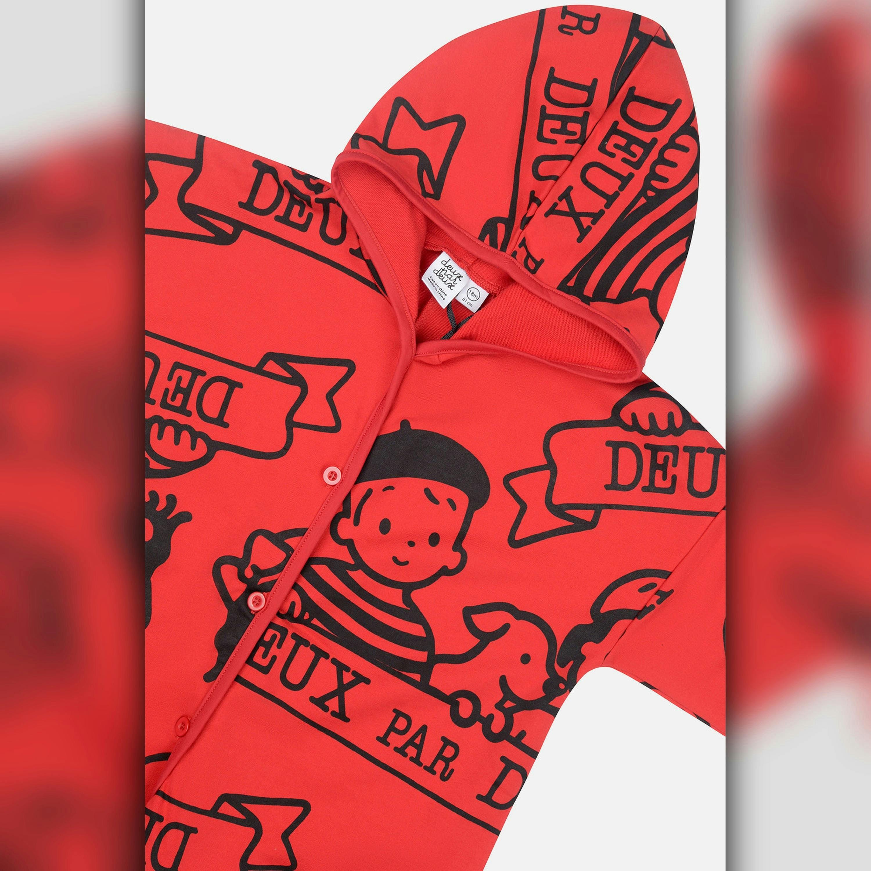 40Th Anniversary Printed Jersey One-Piece Poppy Red , view 4 of 4