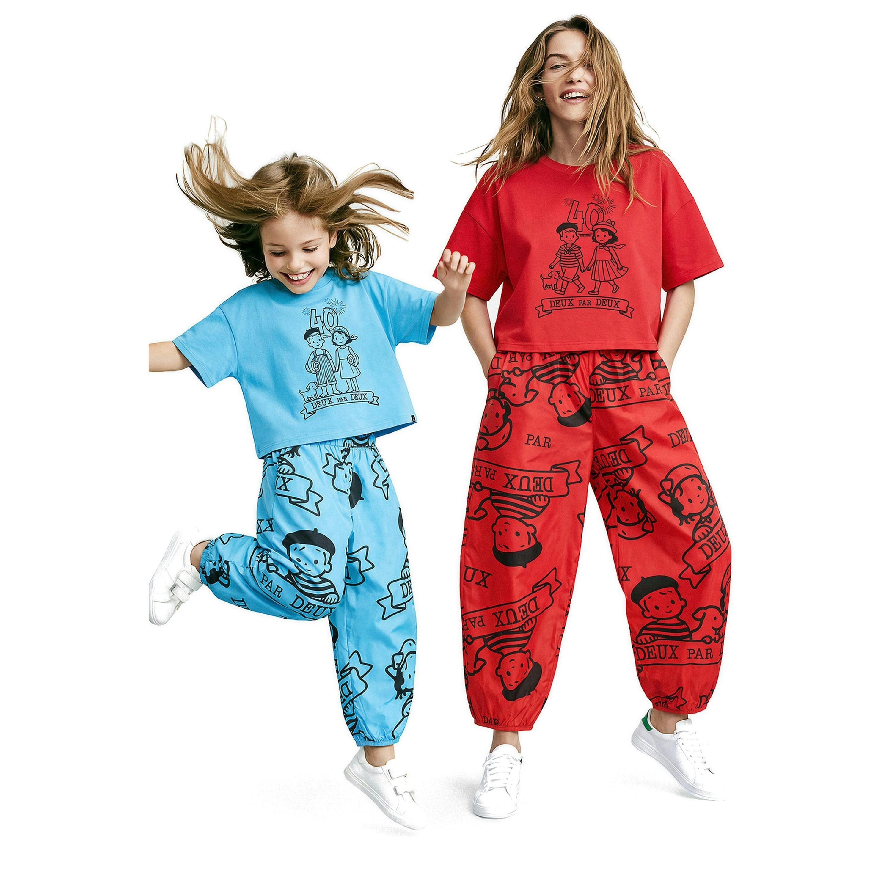 40Th Anniversary Printed Poplin Pant Sky Blue , view 3 of 5