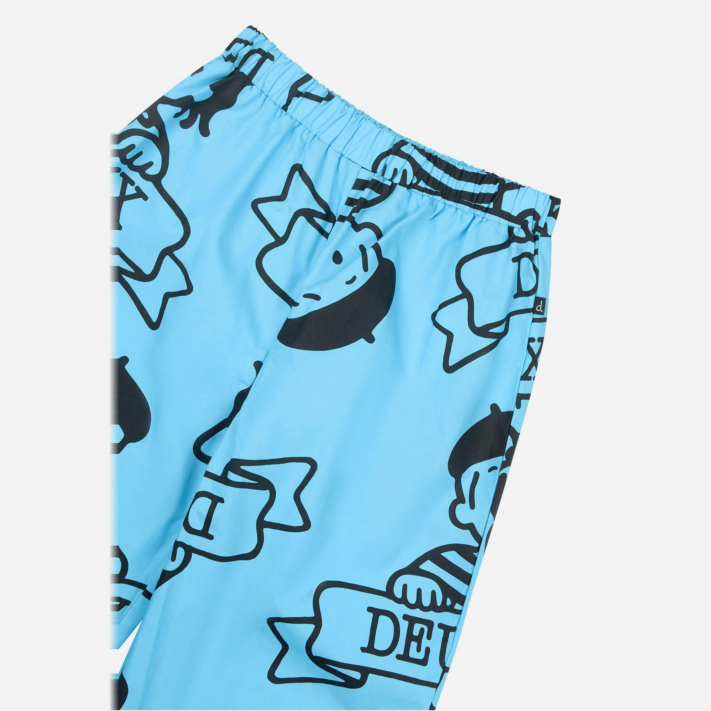 40Th Anniversary Printed Poplin Pant Sky Blue , view 4 of 5