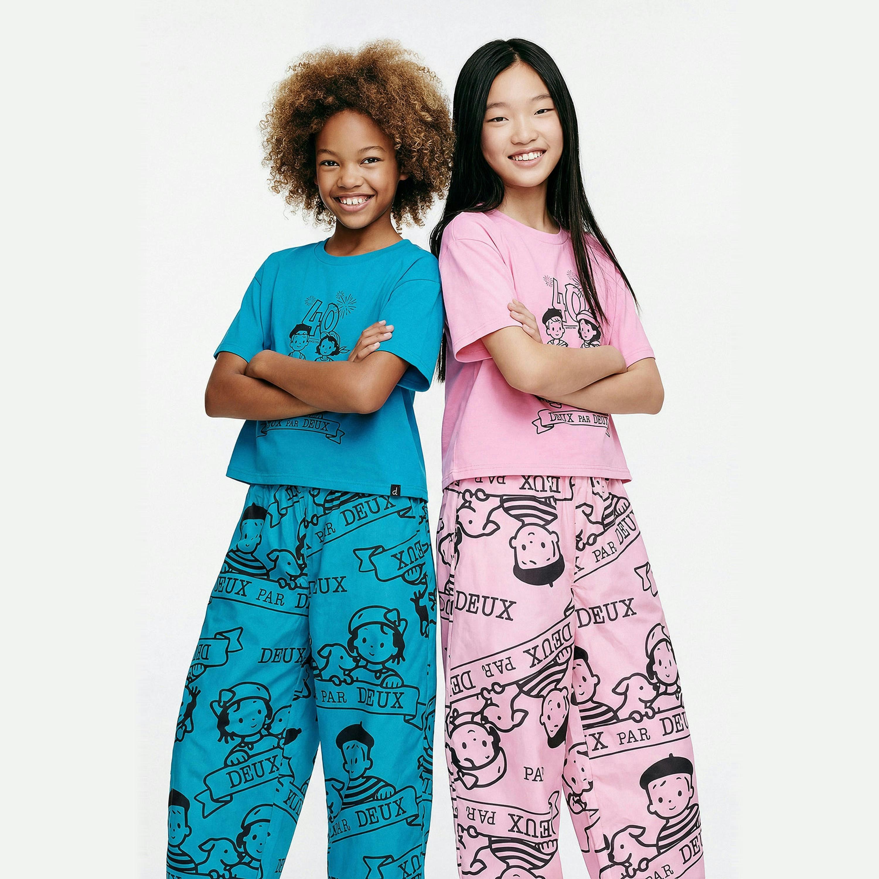 40Th Anniversary Printed Poplin Pant Sky Blue , view 5 of 5