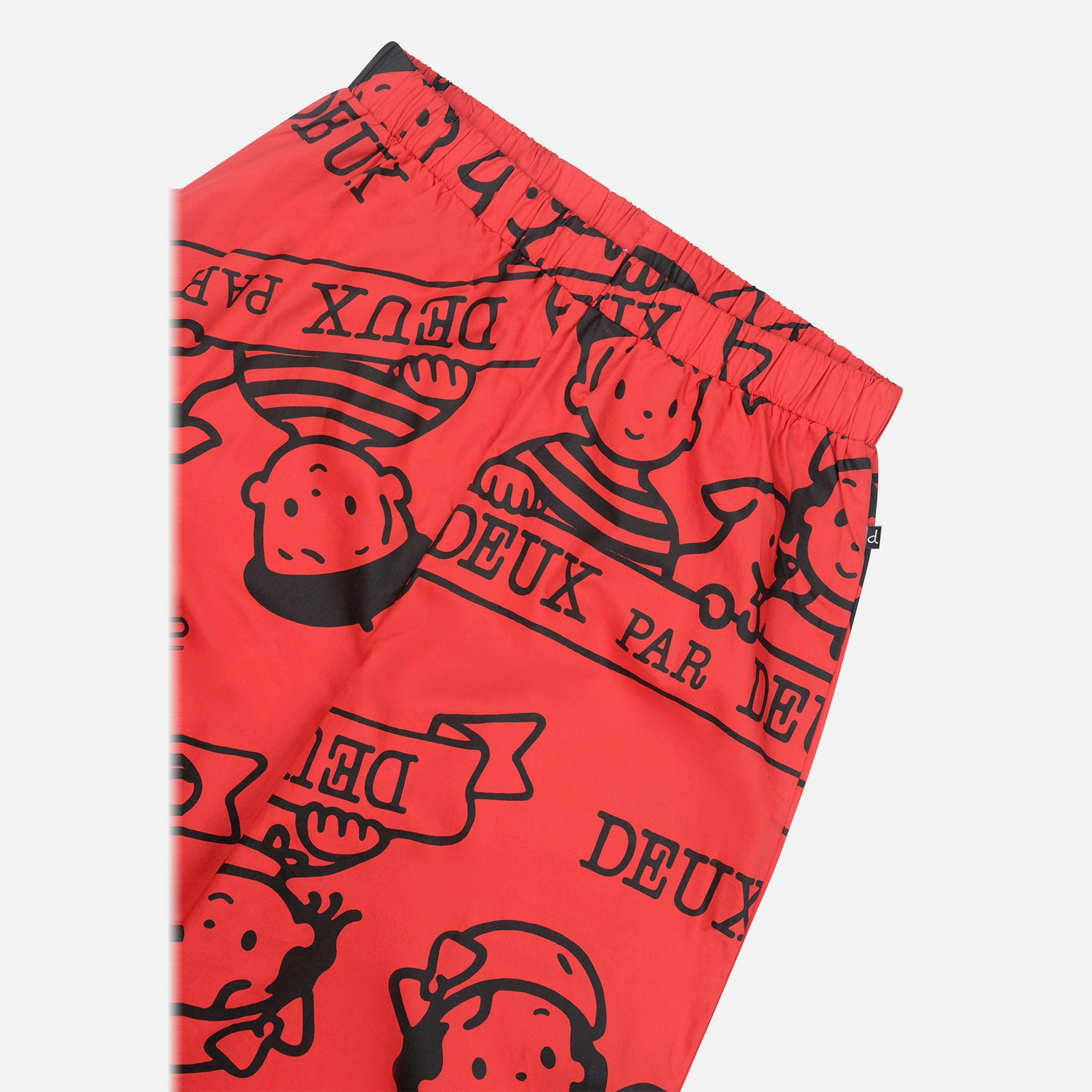 40th Anniversary Adult Printed Poplin Pant Poppy Red , view 4 of 4