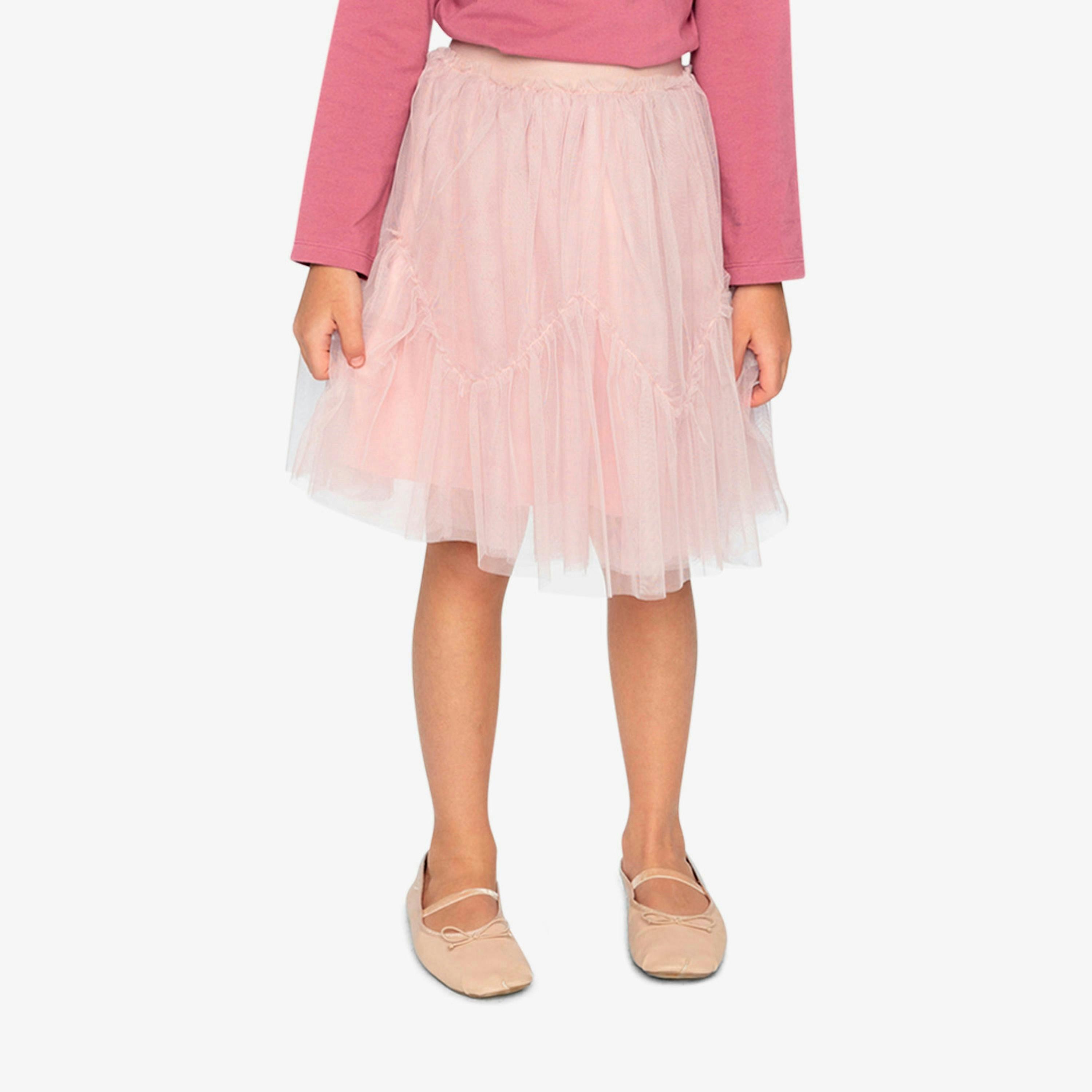 Mesh Skirt Pale Dusty Pink , view 3 of 6