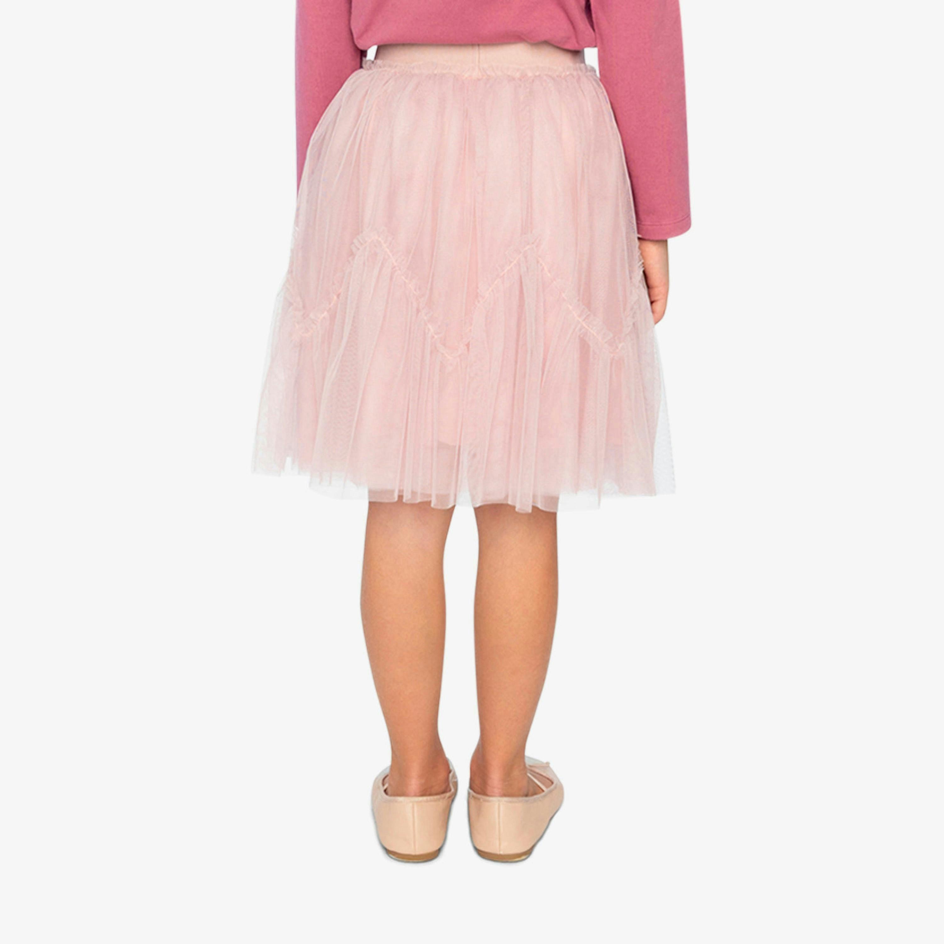Mesh Skirt Pale Dusty Pink , view 4 of 6