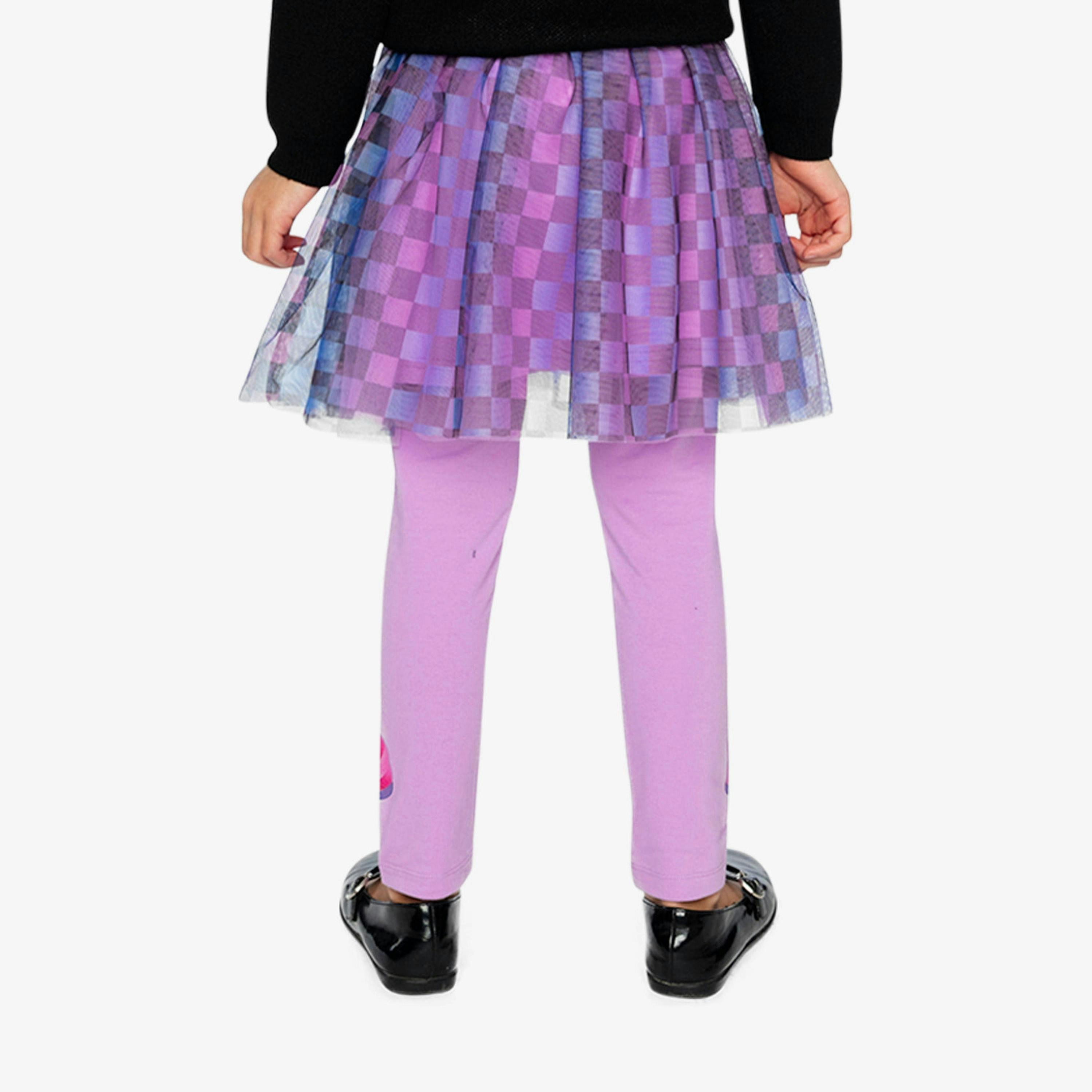 Skirt Black Checkered Print , view 5 of 6