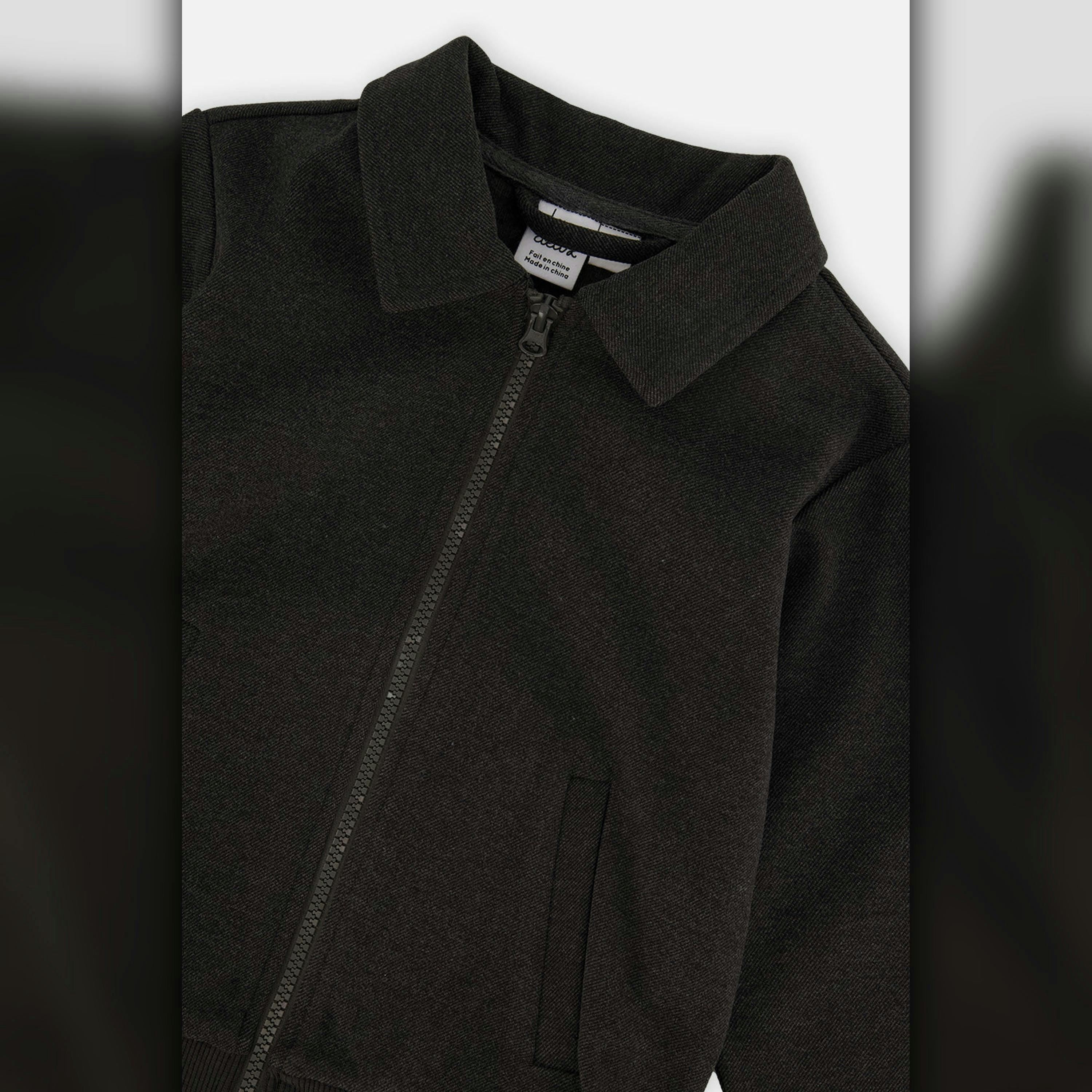 Front Zip Jacket Black , view 6 of 6