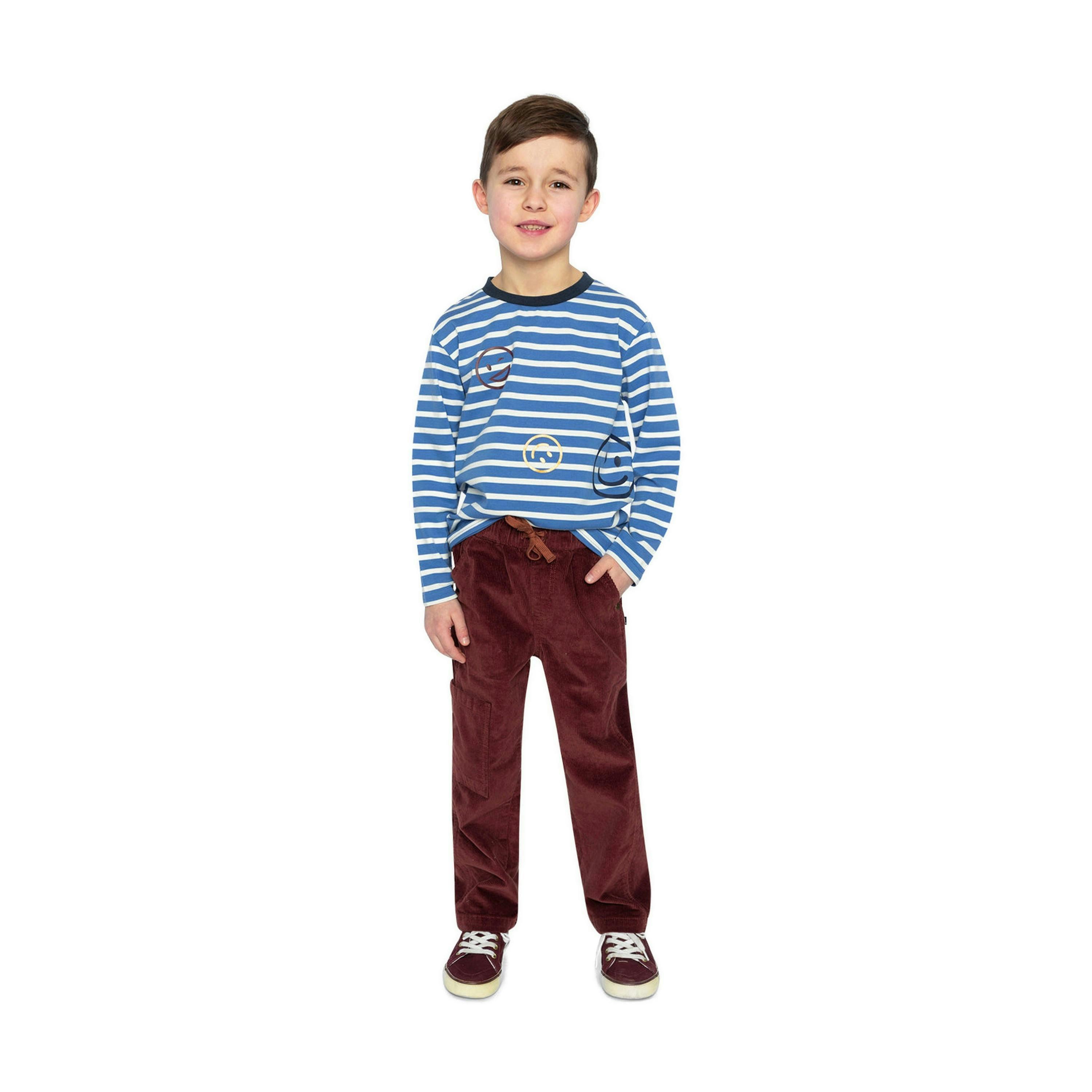 Long Sleeve T-Shirt Blue And White Stripes , view 4 of 5