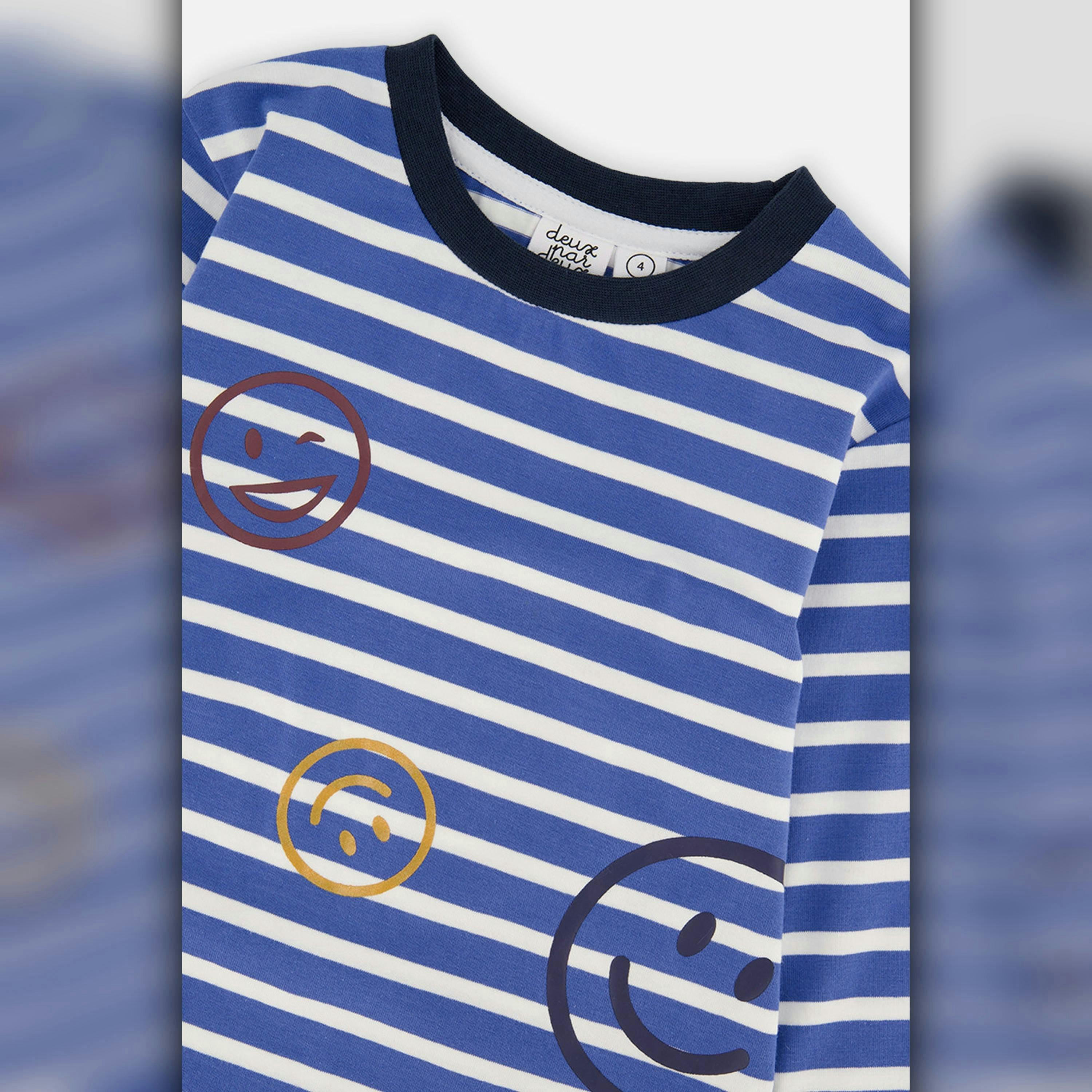 Long Sleeve T-Shirt Blue And White Stripes , view 5 of 5