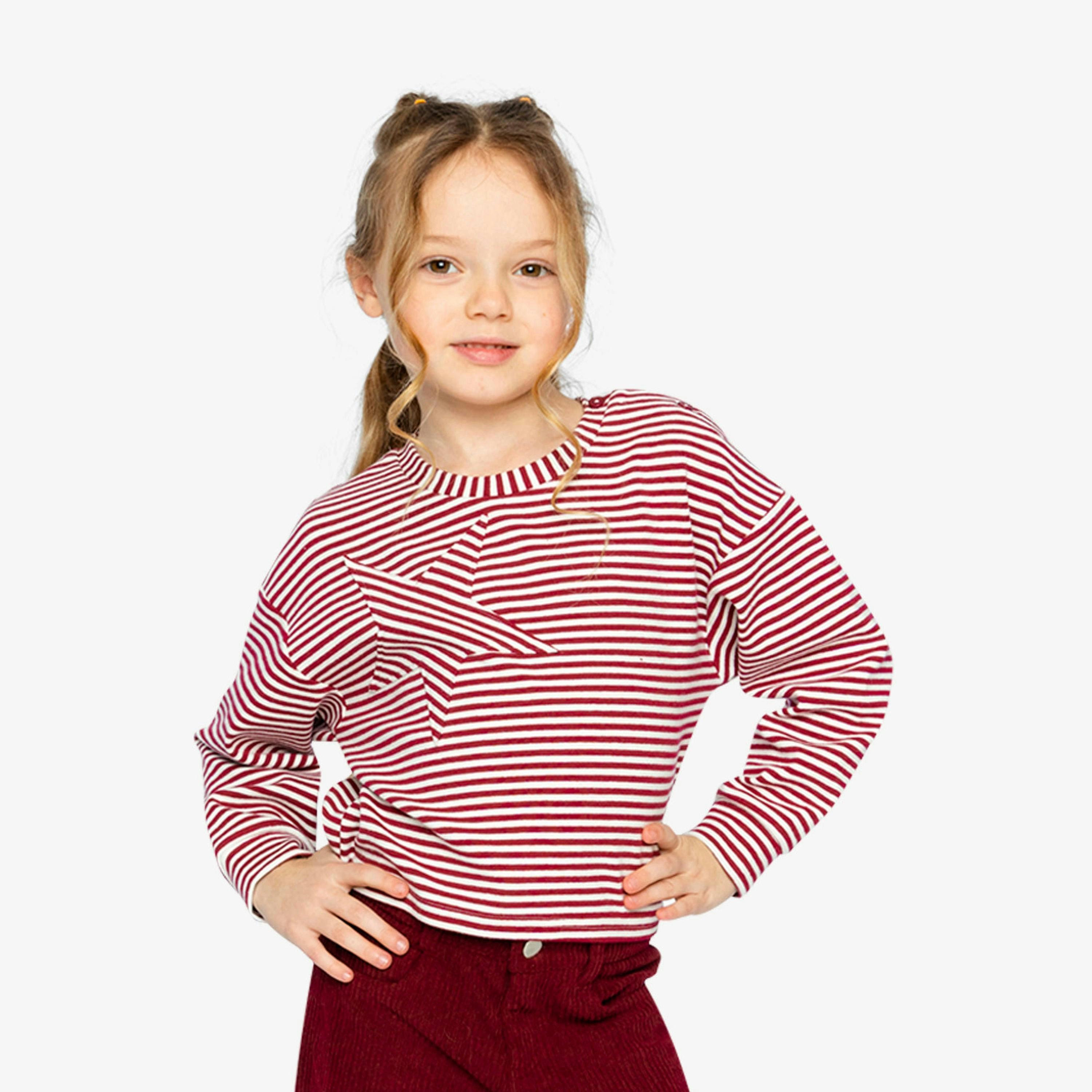 Soft Jersey Top Red And White Stripes , view 2 of 6
