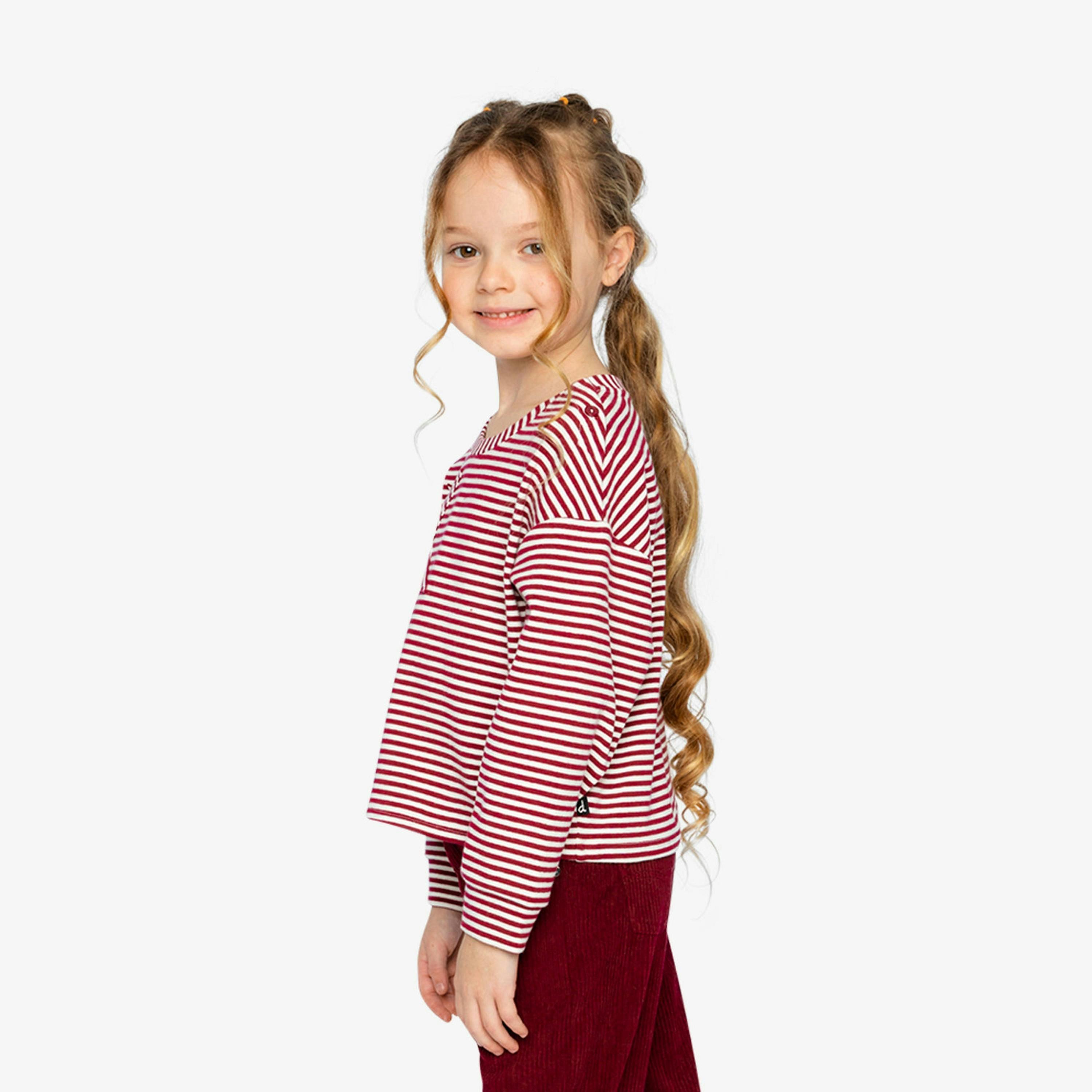 Soft Jersey Top Red And White Stripes , view 3 of 6