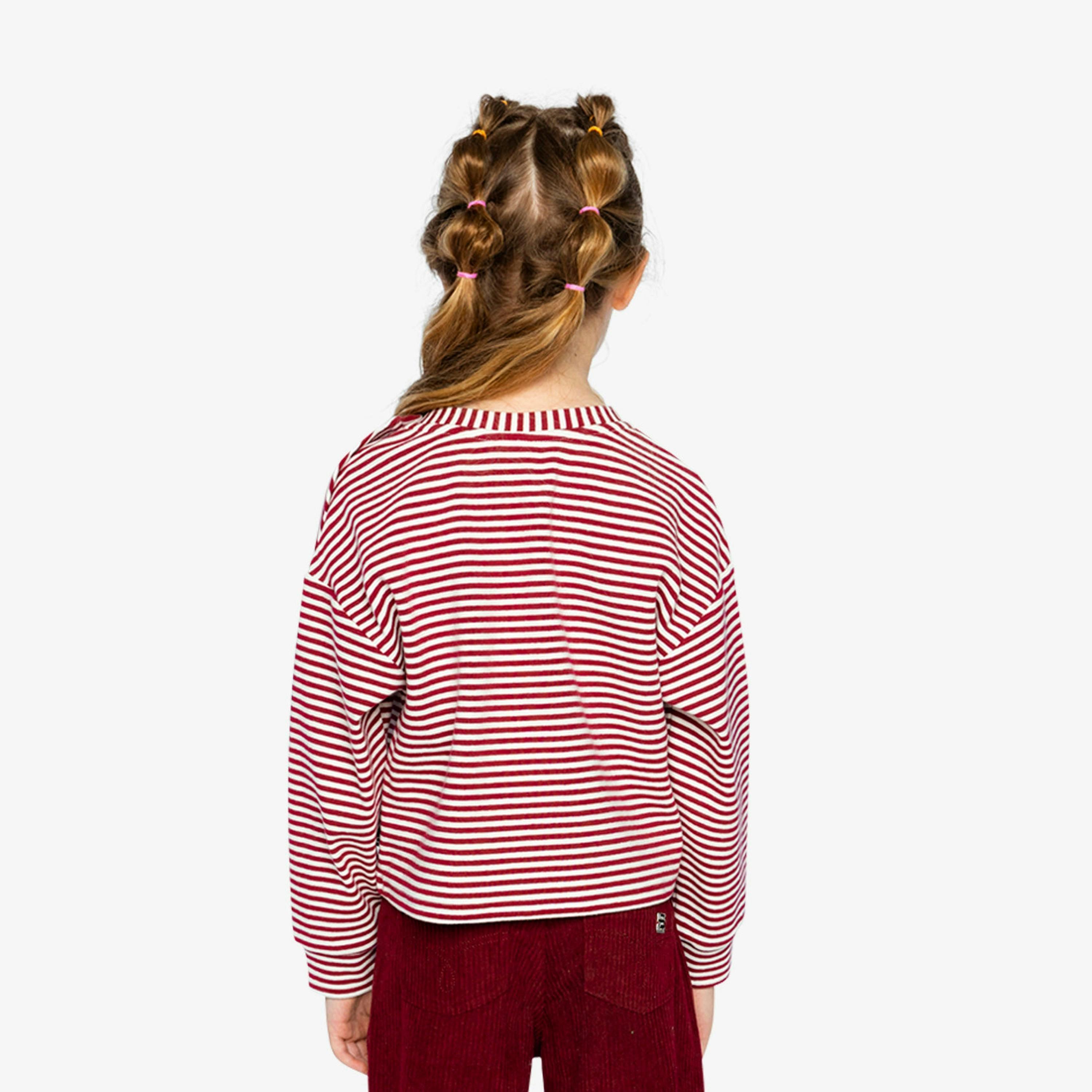 Soft Jersey Top Red And White Stripes , view 4 of 6