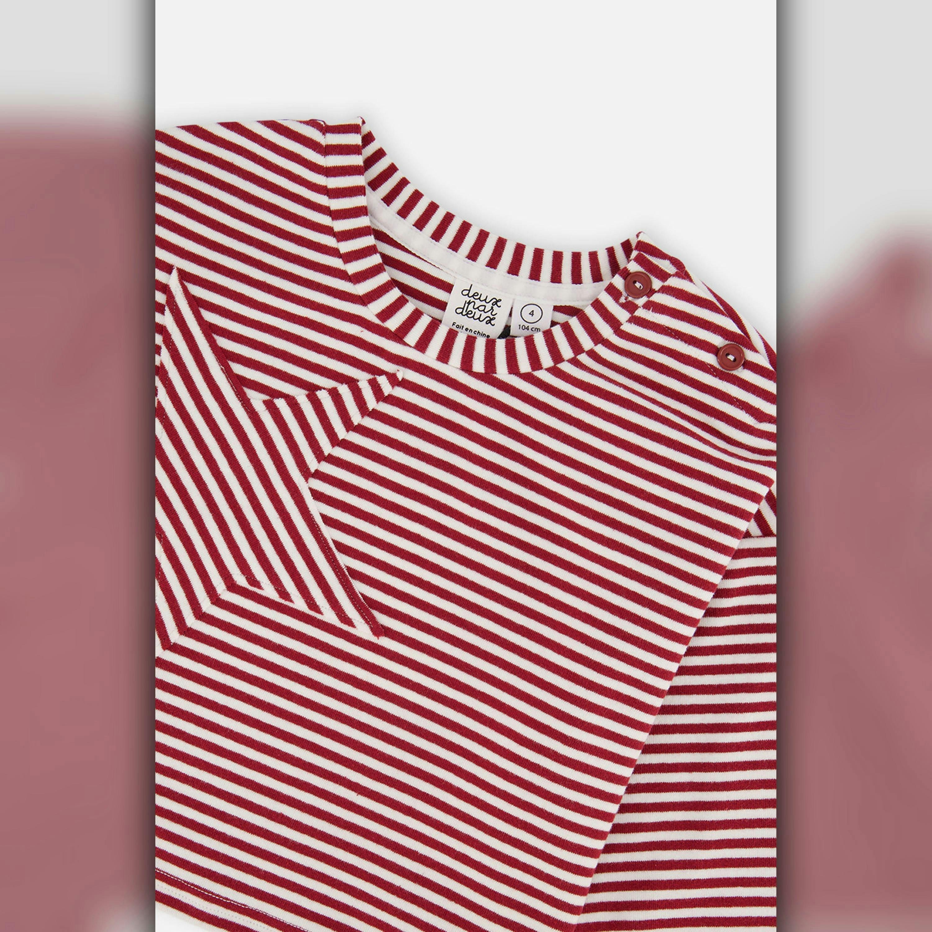 Soft Jersey Top Red And White Stripes , view 6 of 6