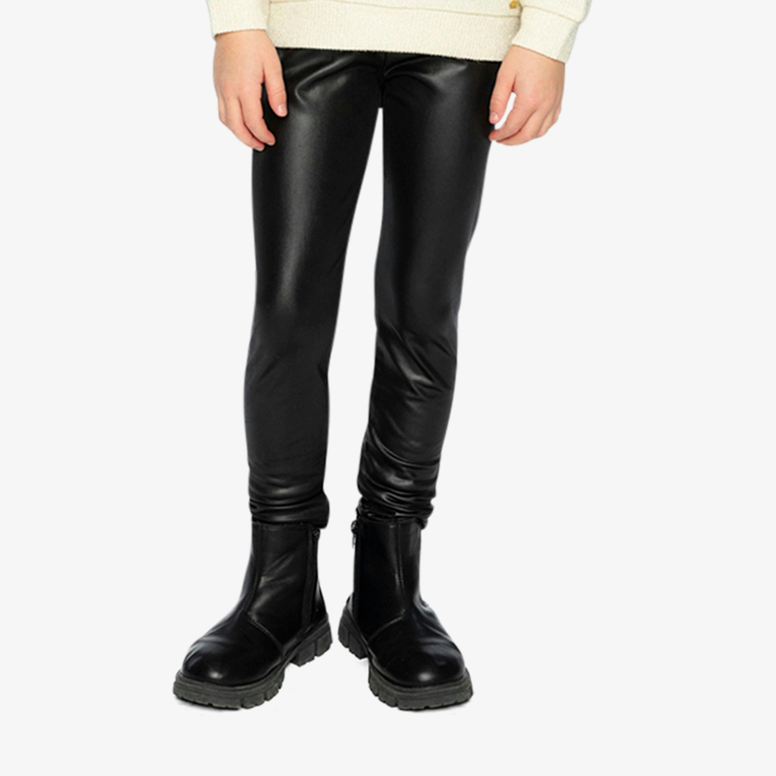 Faux Leather Leggings Black , view 2 of 6