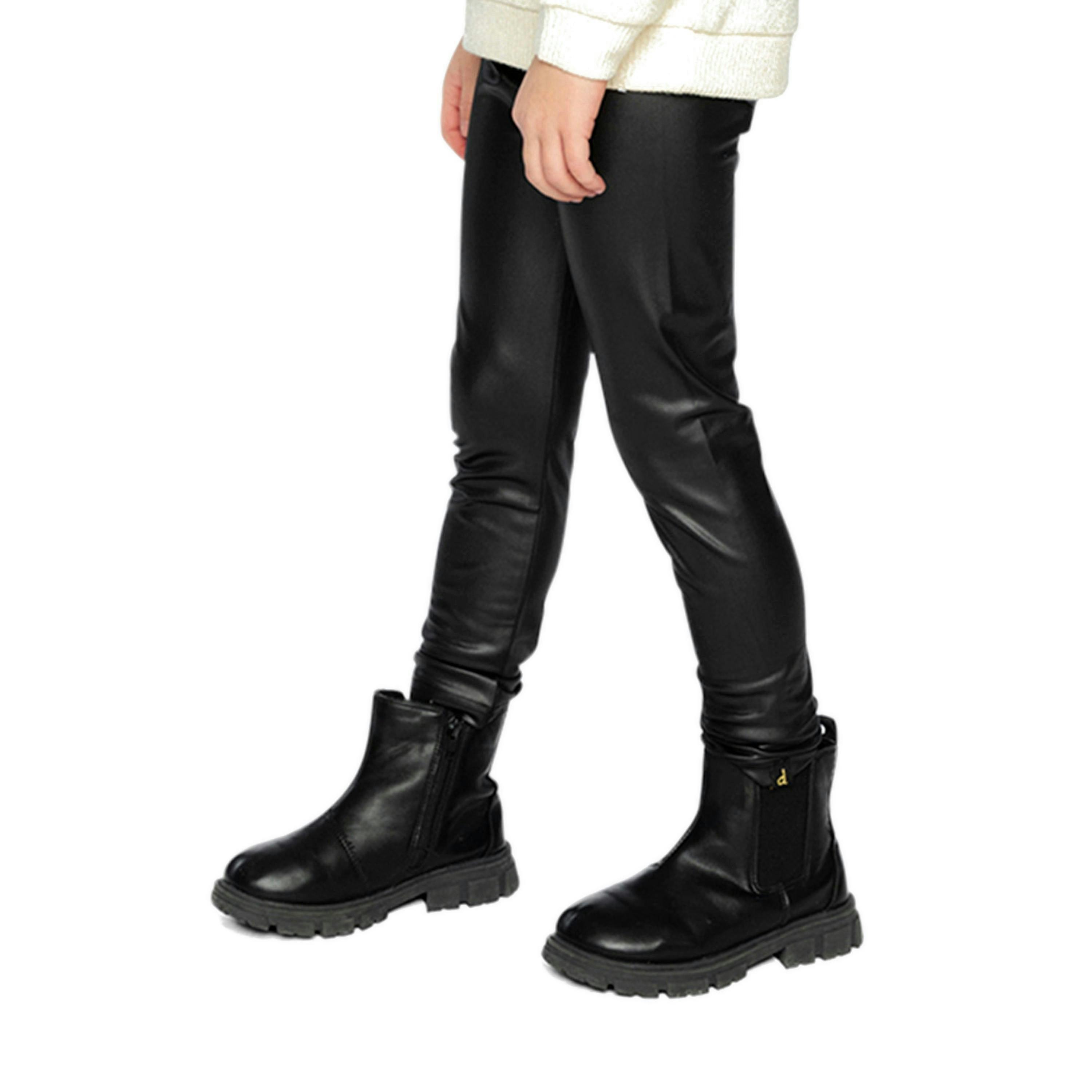 Faux Leather Leggings Black , view 3 of 6