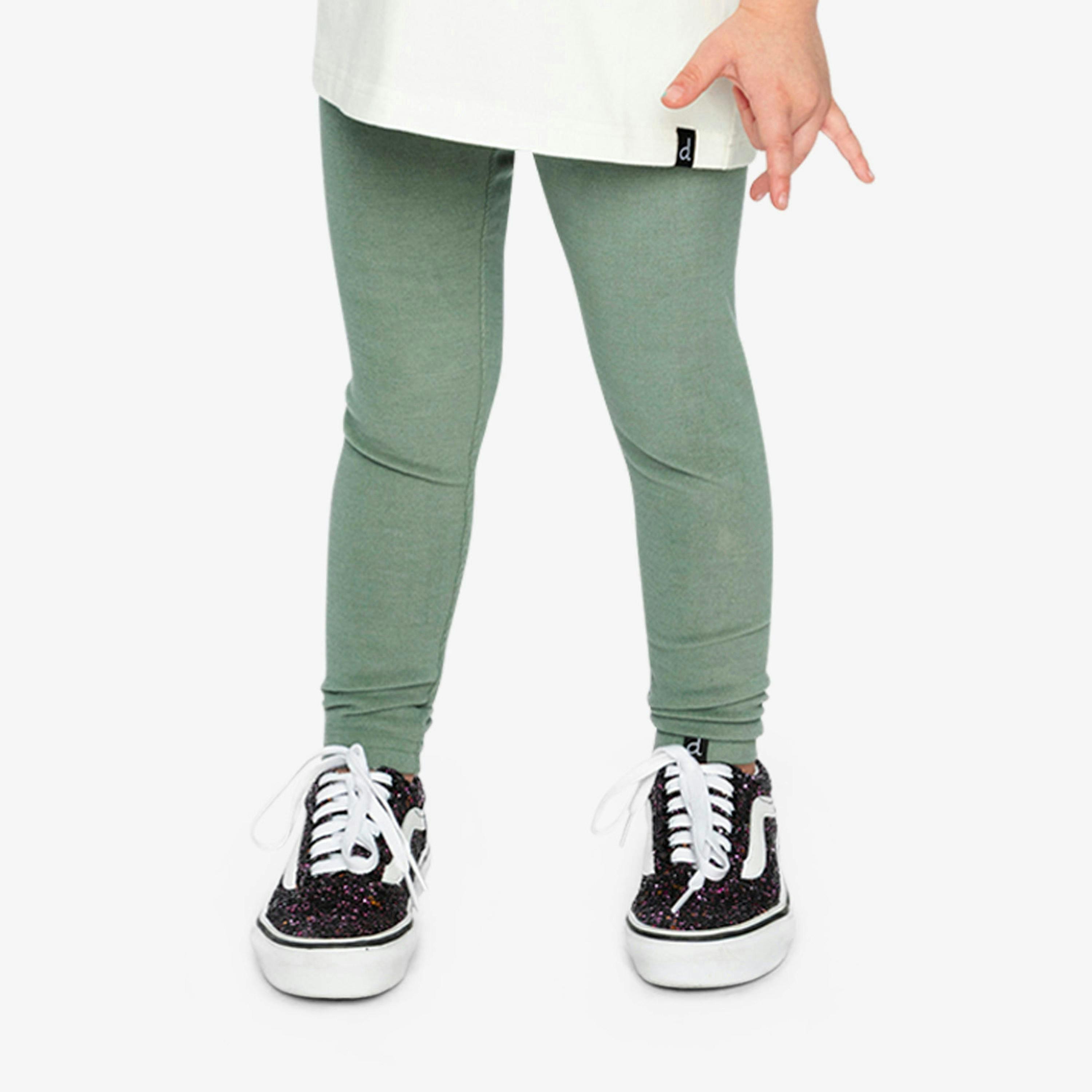 Rib Leggings Green Printed Green , view 2 of 6
