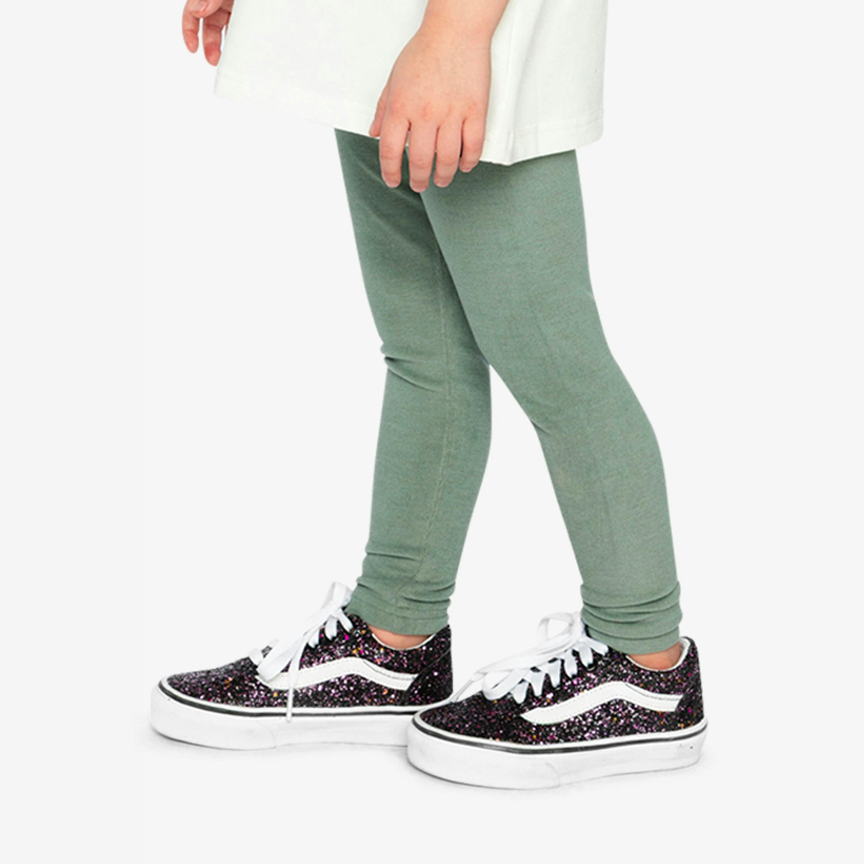 Rib Leggings Green Printed Green , view 3 of 6
