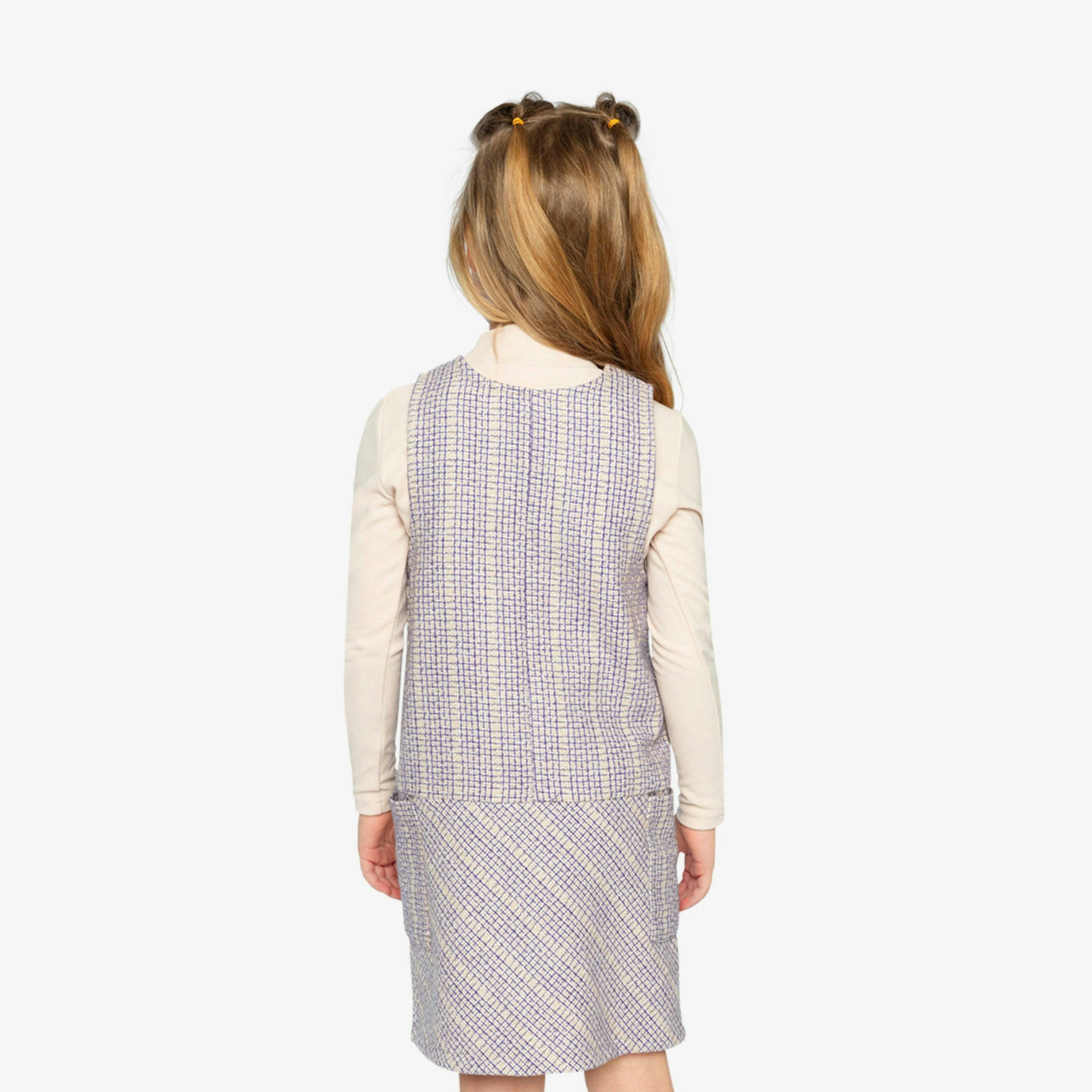 Brushed Rib Mock Neck Top Beige , view 4 of 6