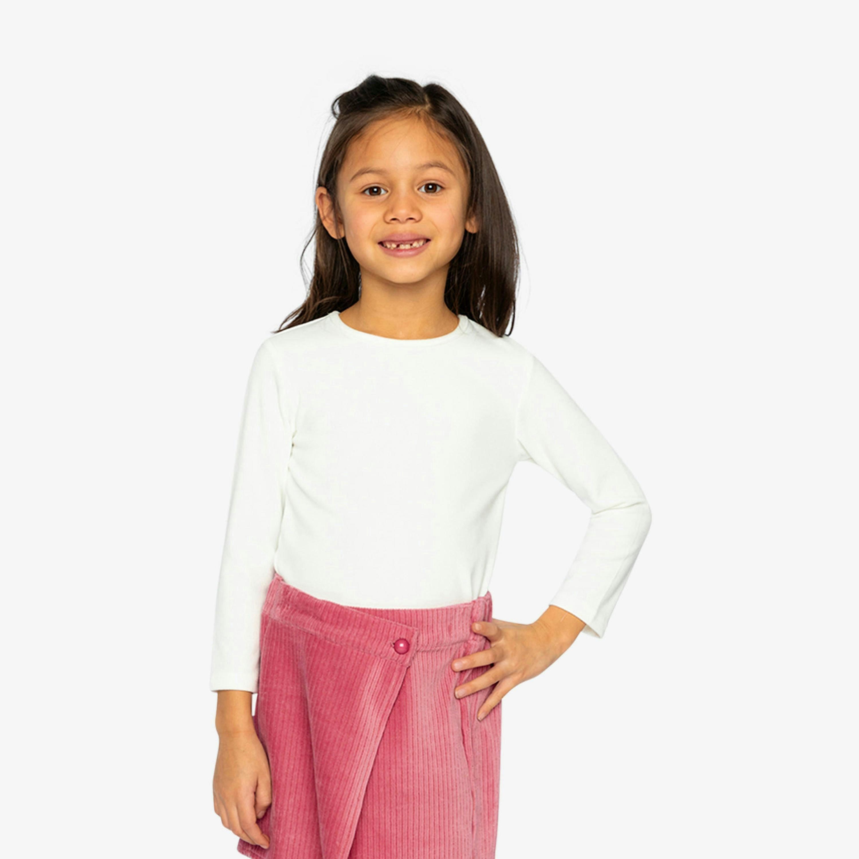 Brushed Rib Crew Neck Top Off-White , view 2 of 6