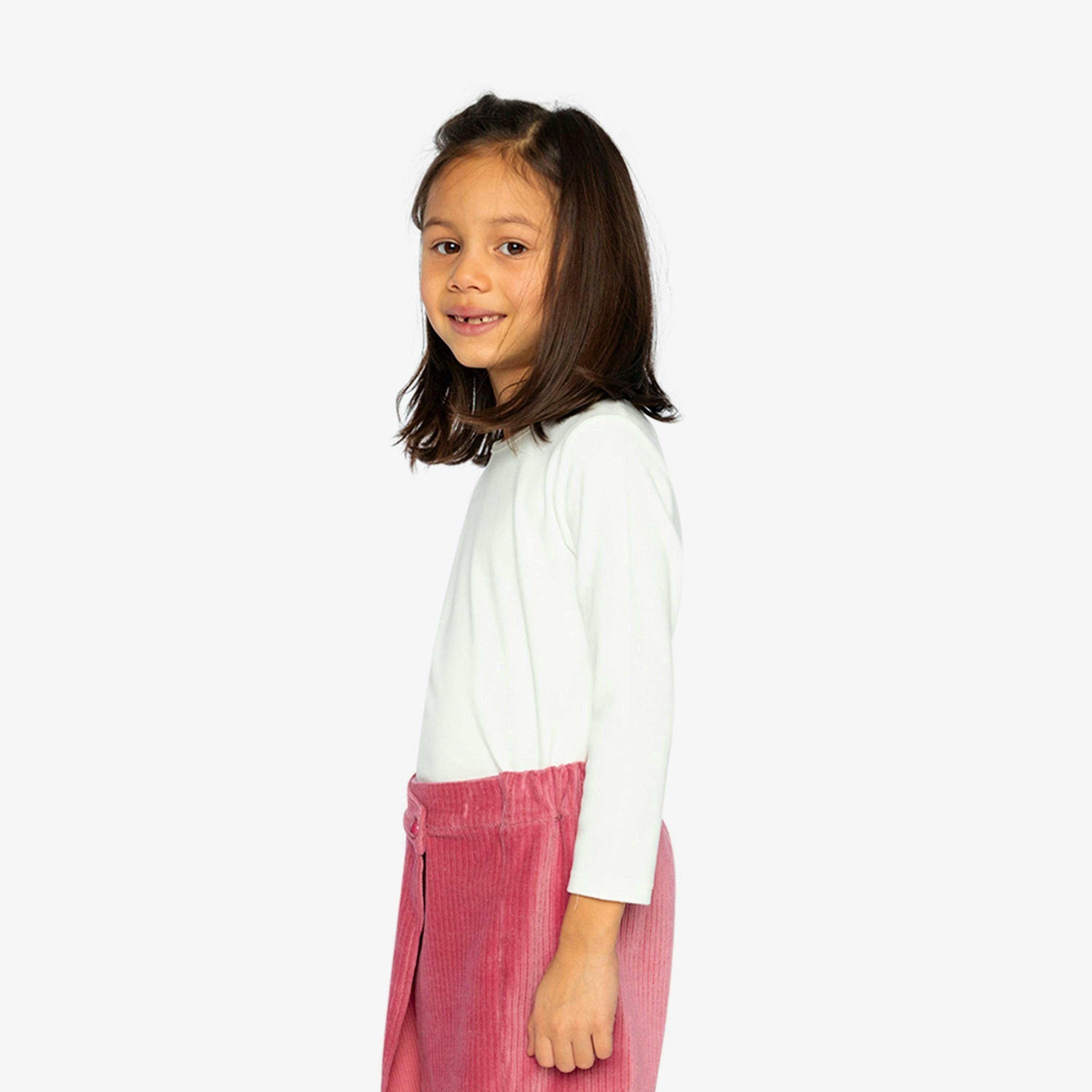Brushed Rib Crew Neck Top Off-White , view 3 of 6