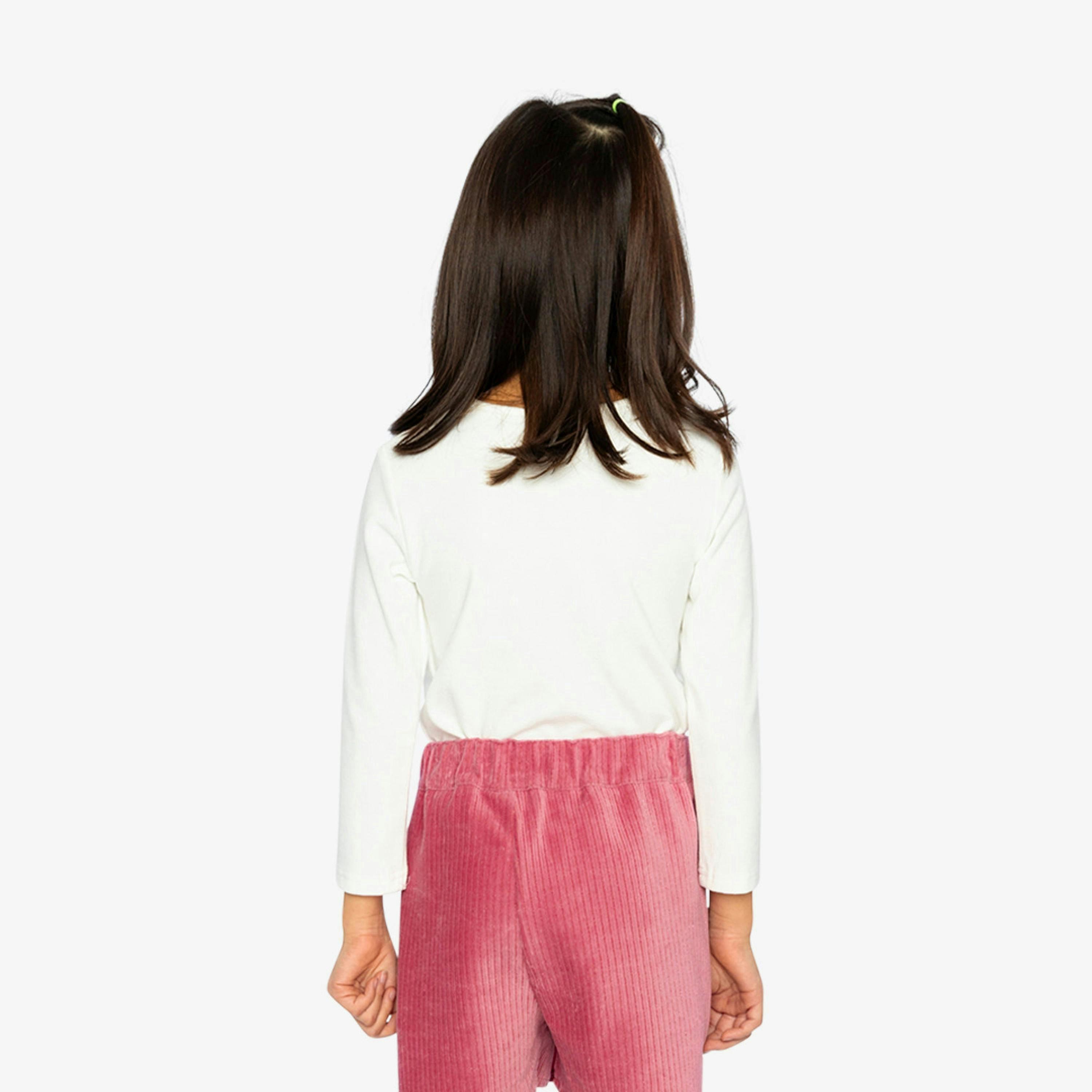Brushed Rib Crew Neck Top Off-White , view 4 of 6