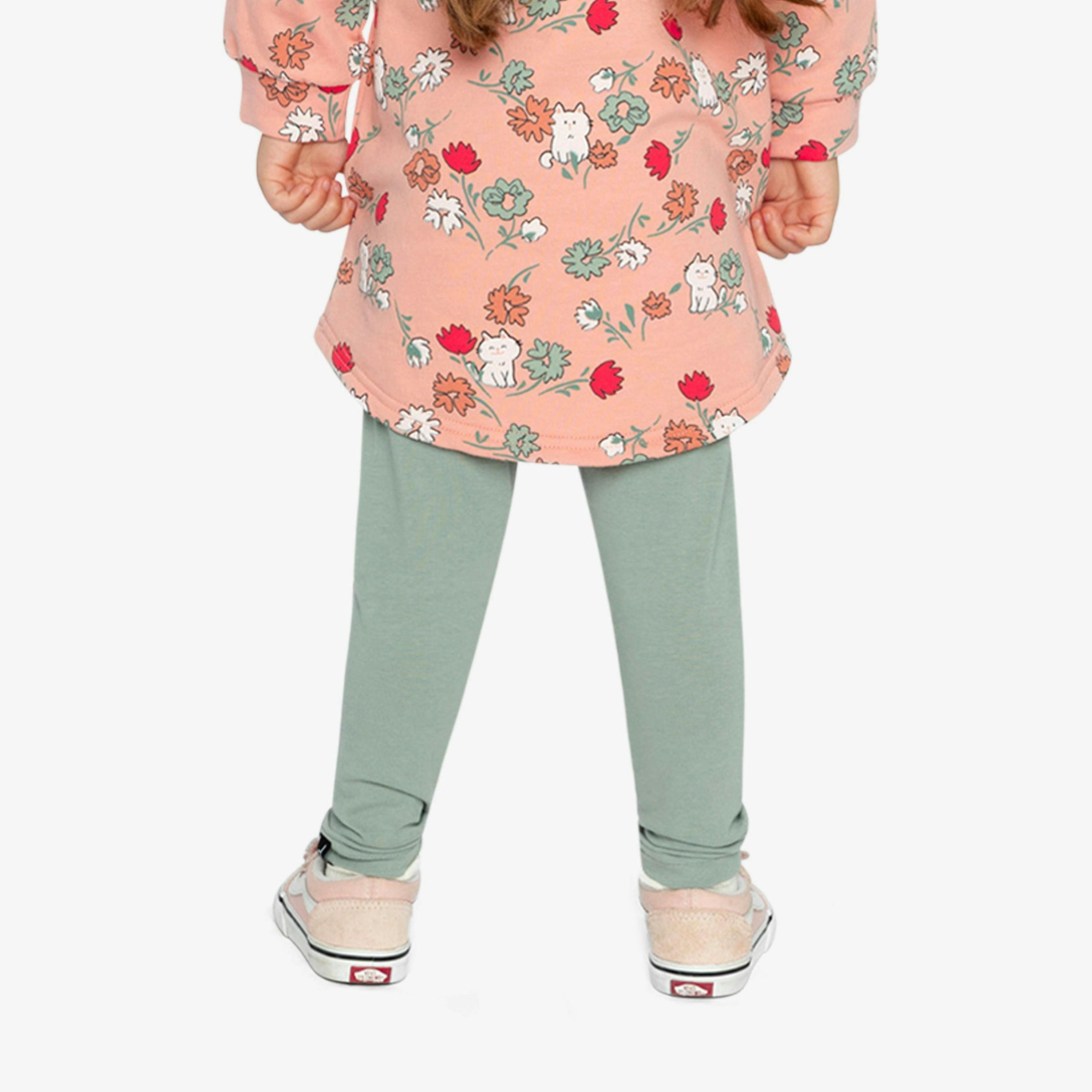Organic Cotton Leggings Sage Green , view 6 of 6