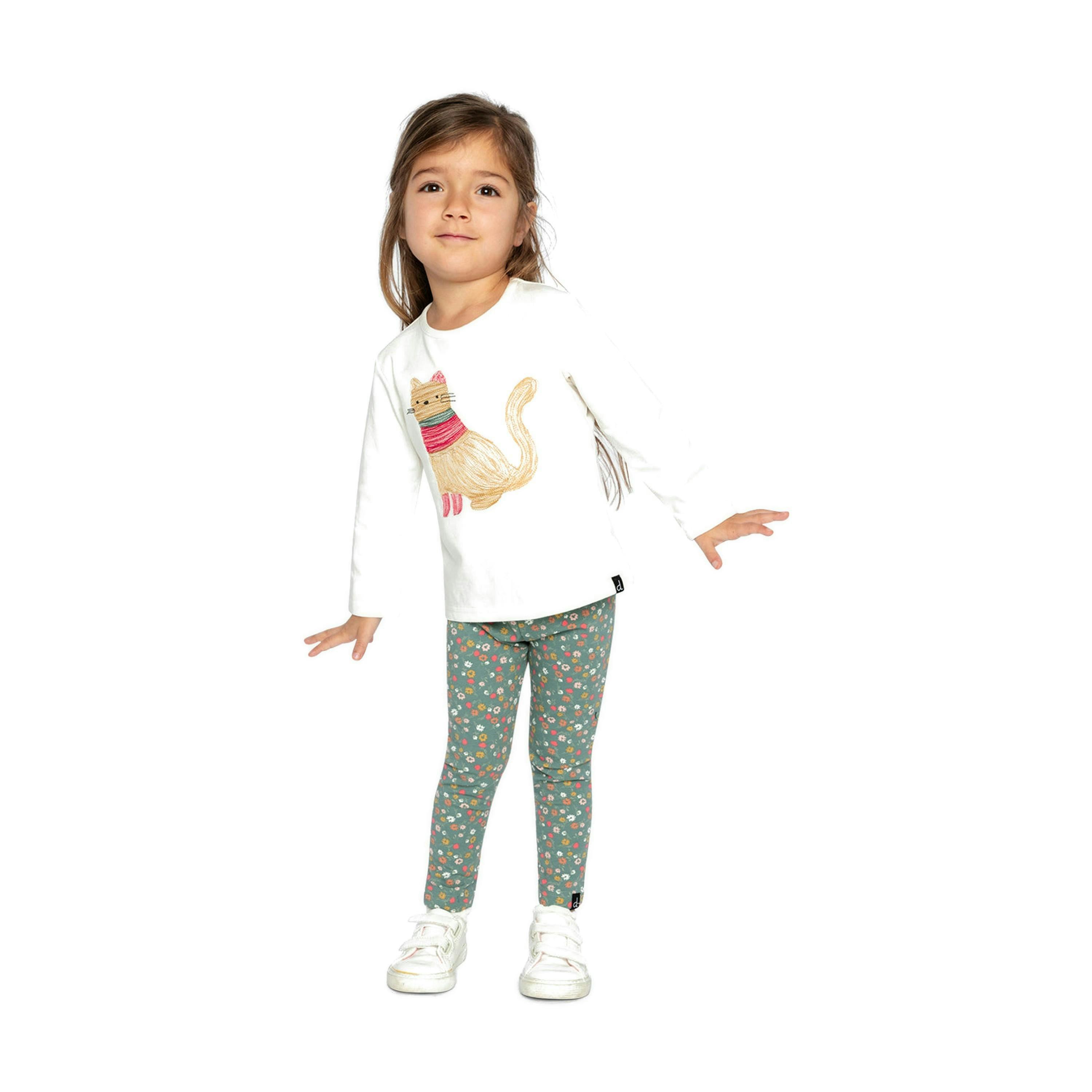 Organic Cotton Long Sleeve T-Shirt Off-White , view 2 of 6