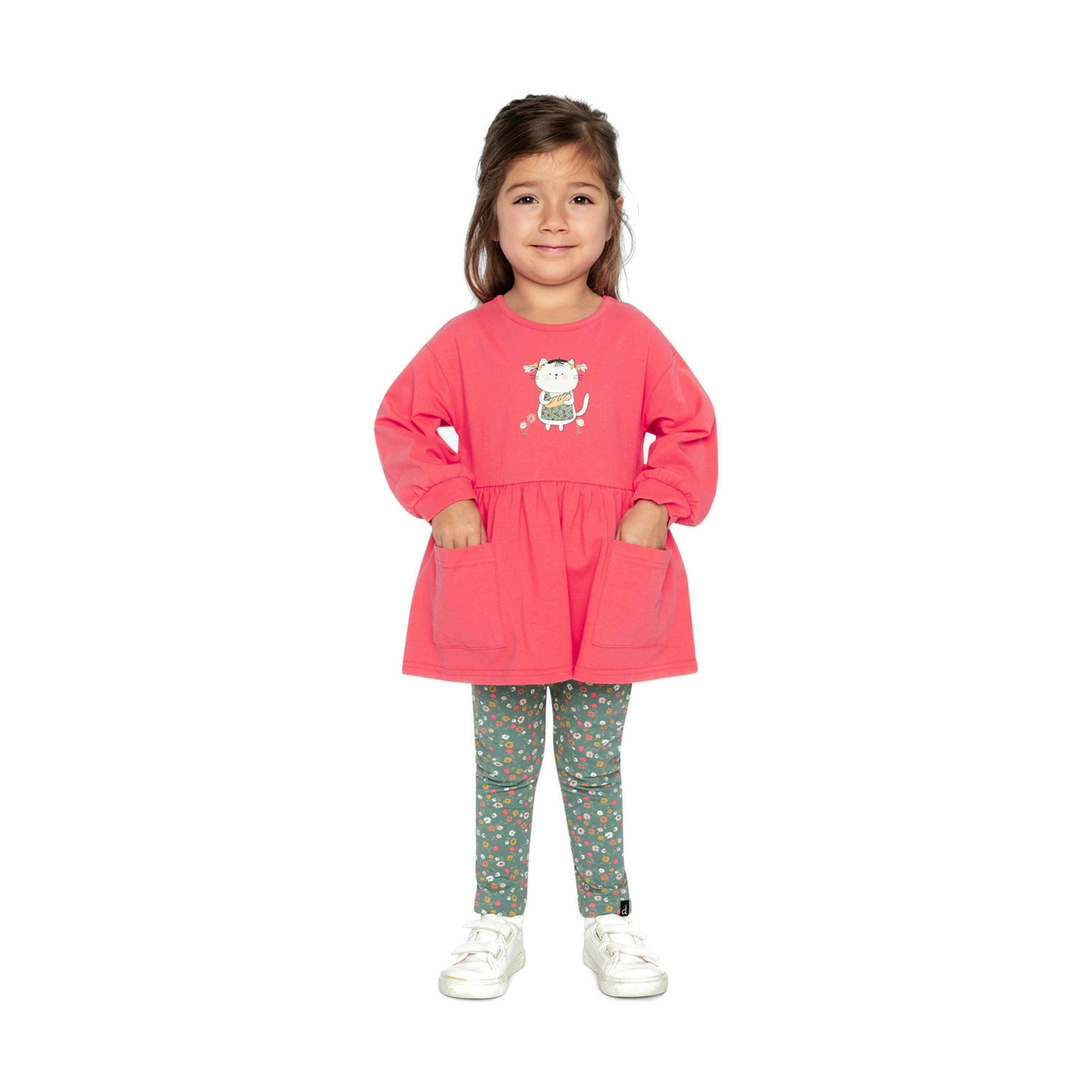Organic Cotton Tunic Coral Pink , view 2 of 5