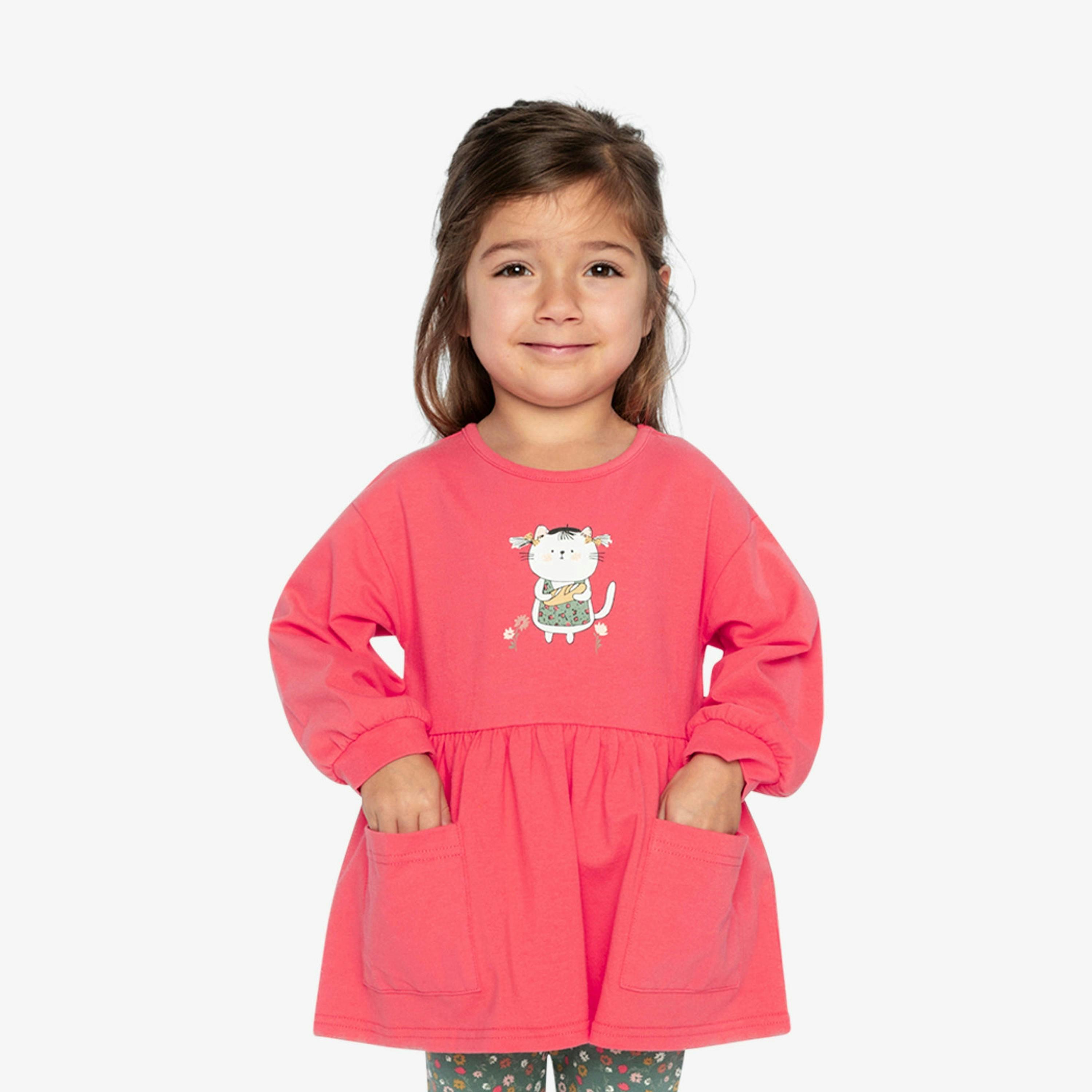 Organic Cotton Tunic Coral Pink , view 5 of 5