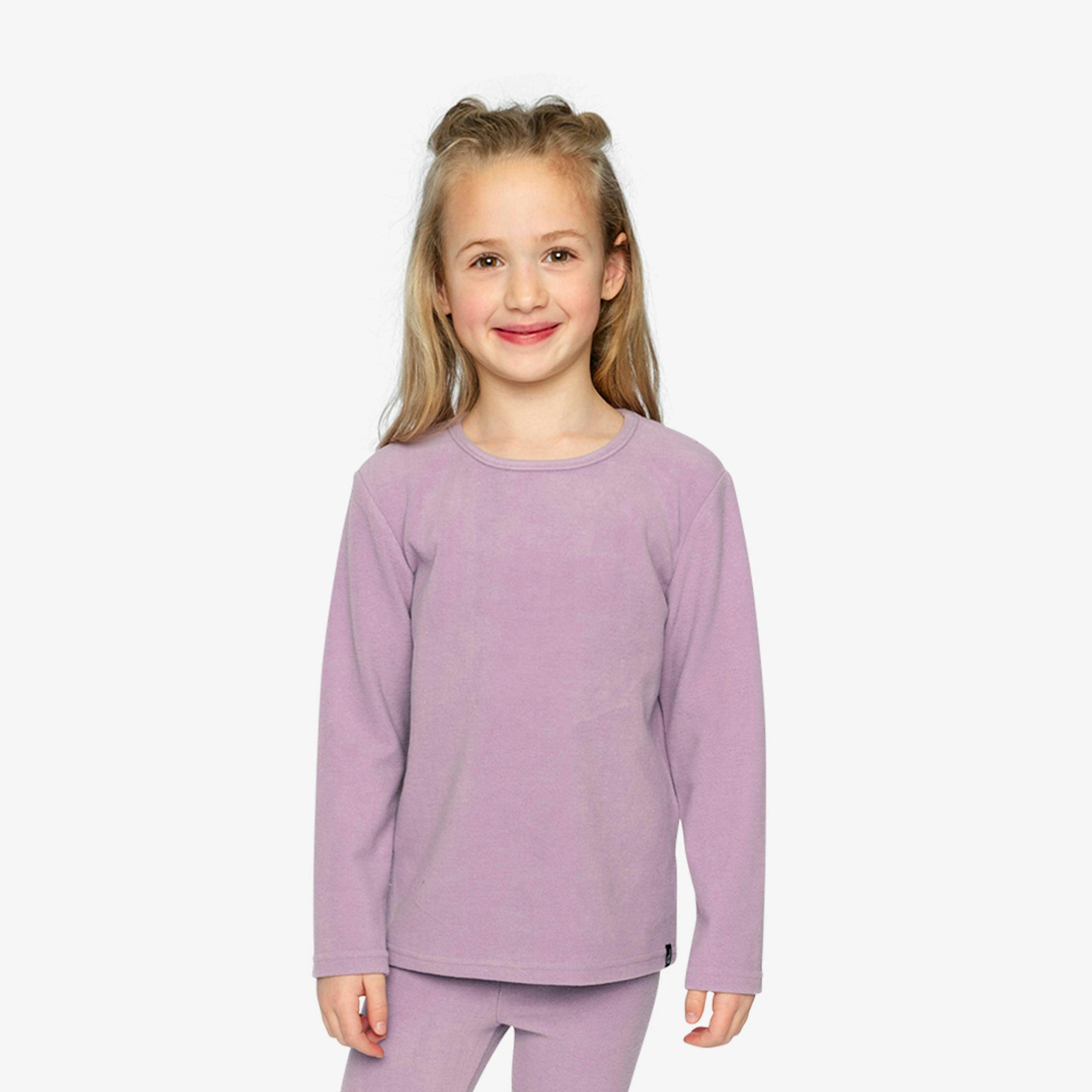 Brushed Rib Crew Neck Top Violet , view 2 of 6