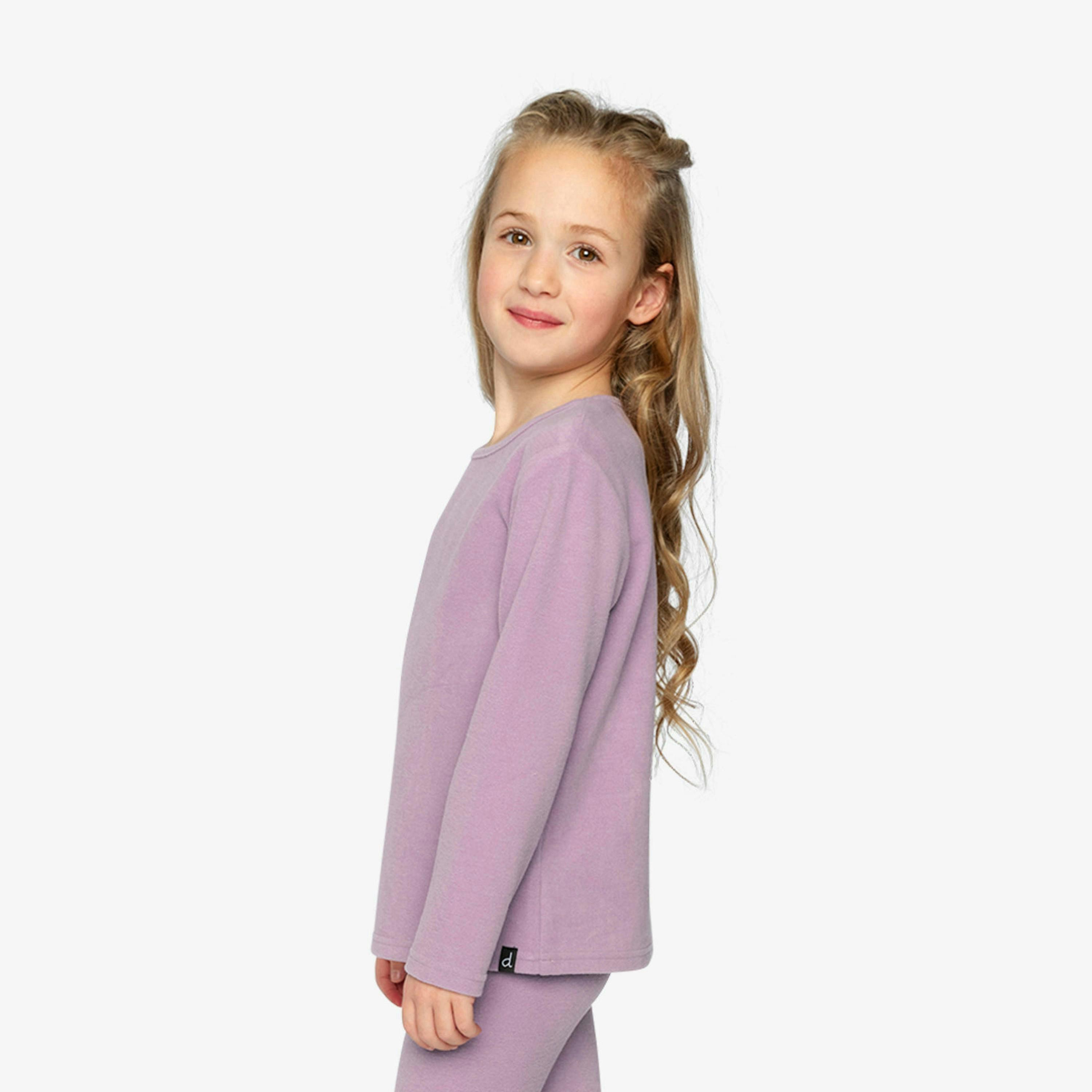 Brushed Rib Crew Neck Top Violet , view 3 of 6