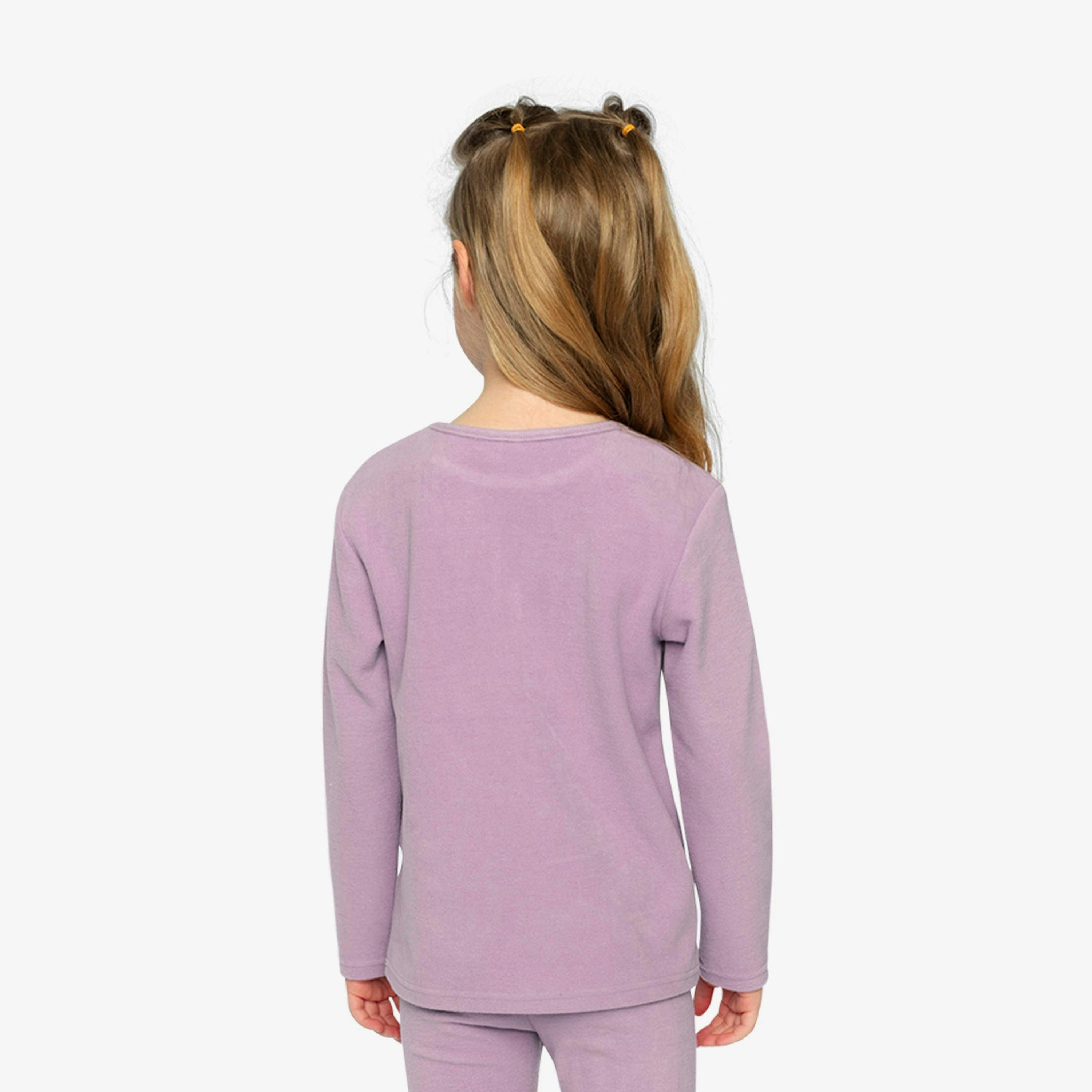 Brushed Rib Crew Neck Top Violet , view 4 of 6