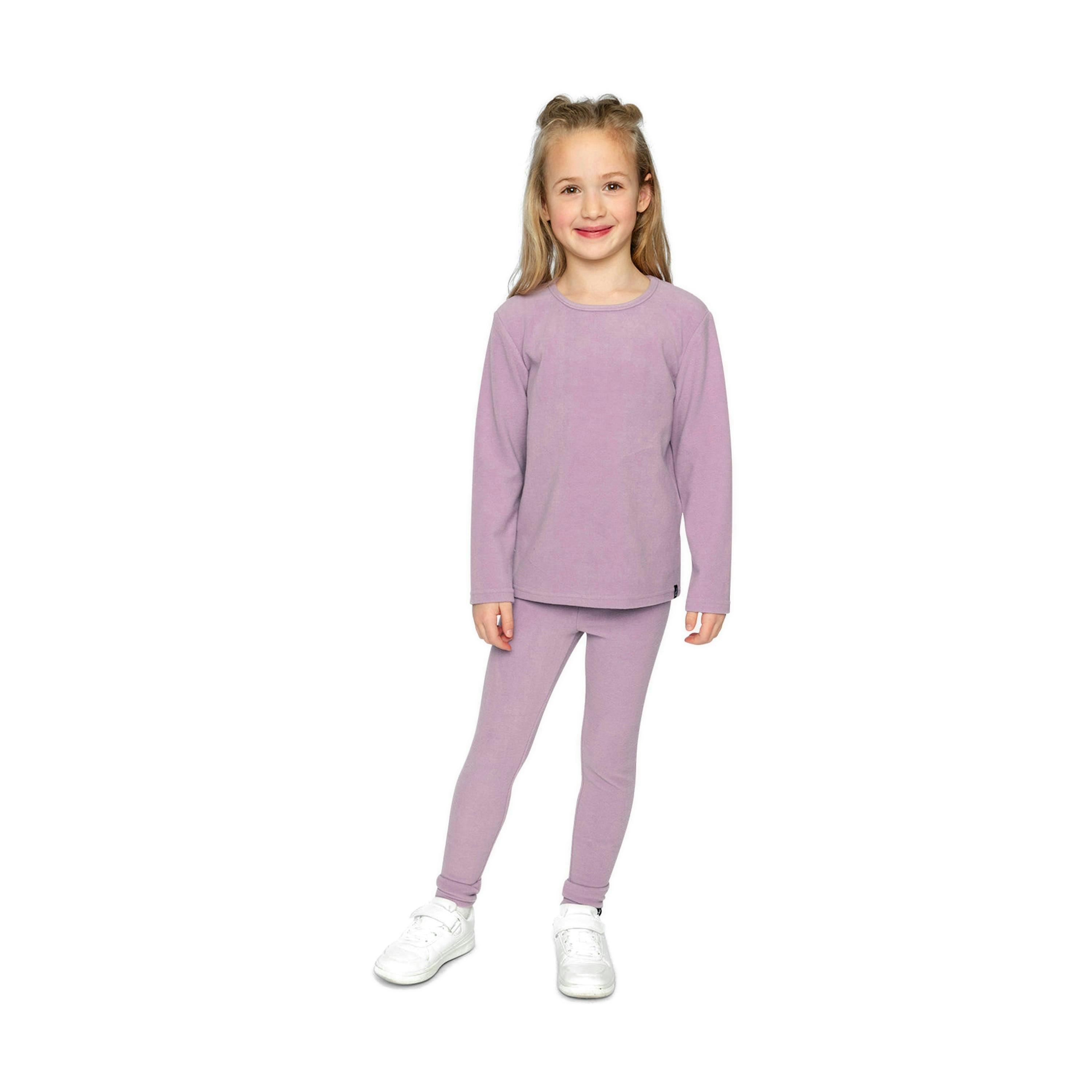 Brushed Rib Crew Neck Top Violet , view 5 of 6