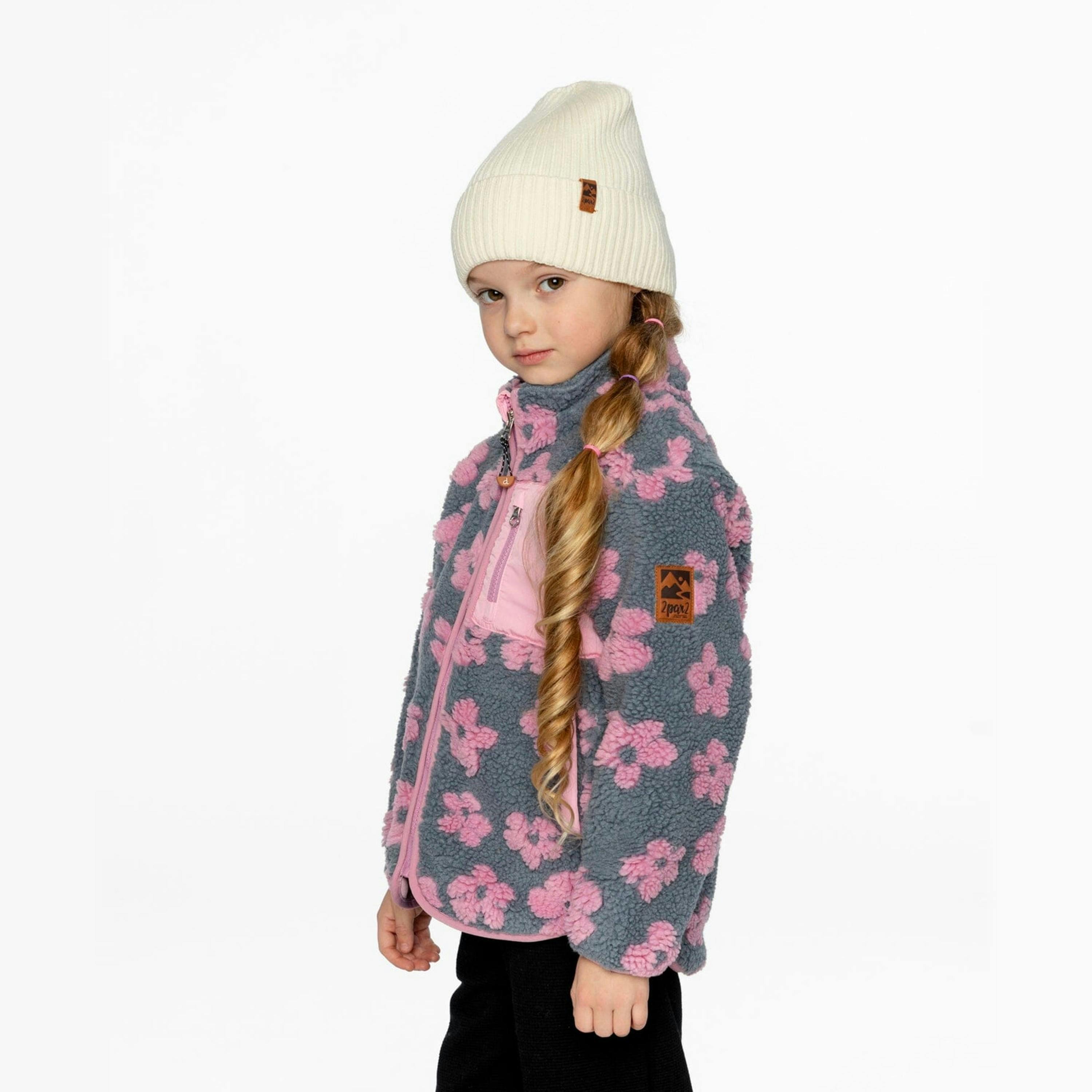 Sherpa Jacket Pink Flowers , view 3 of 6