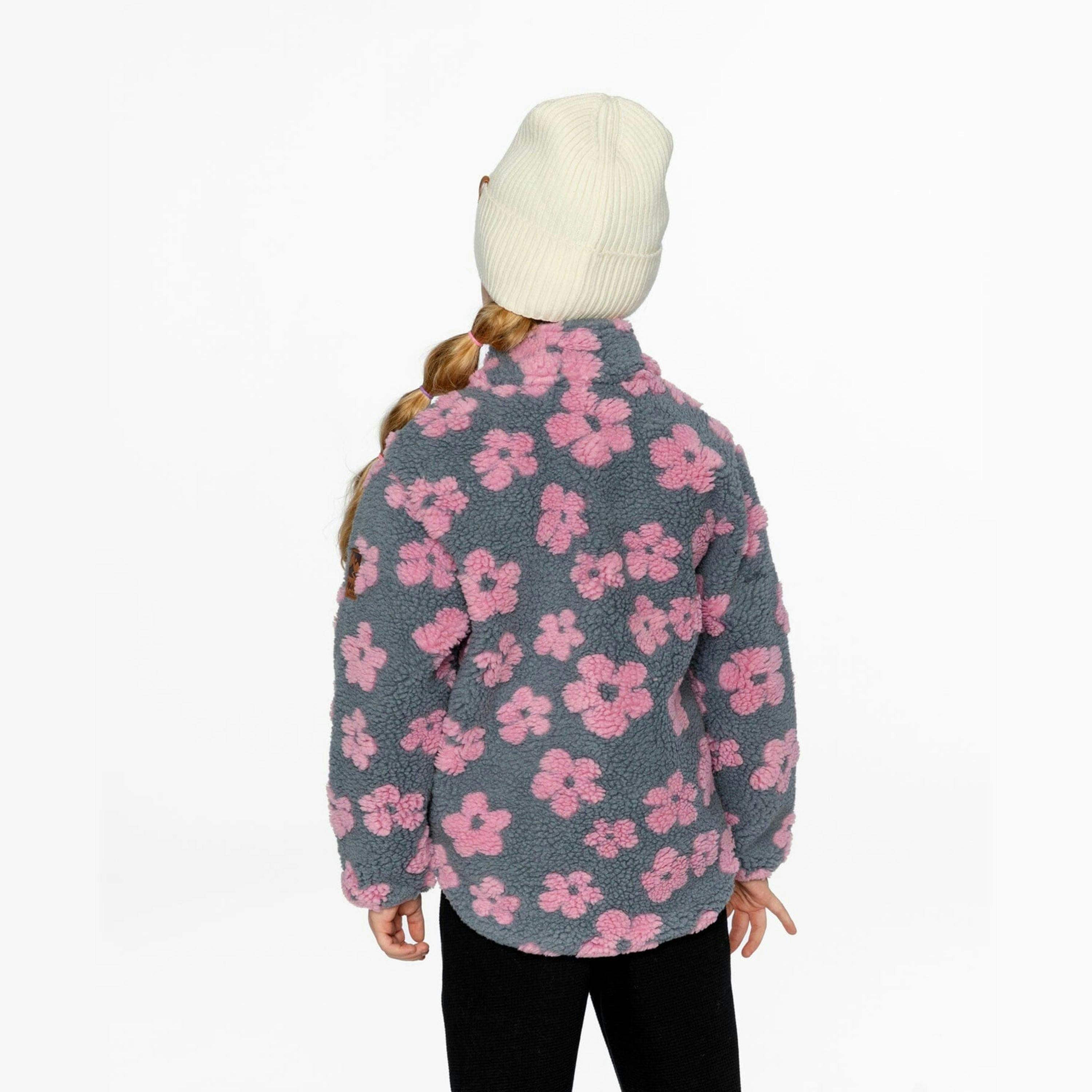 Sherpa Jacket Pink Flowers , view 6 of 6