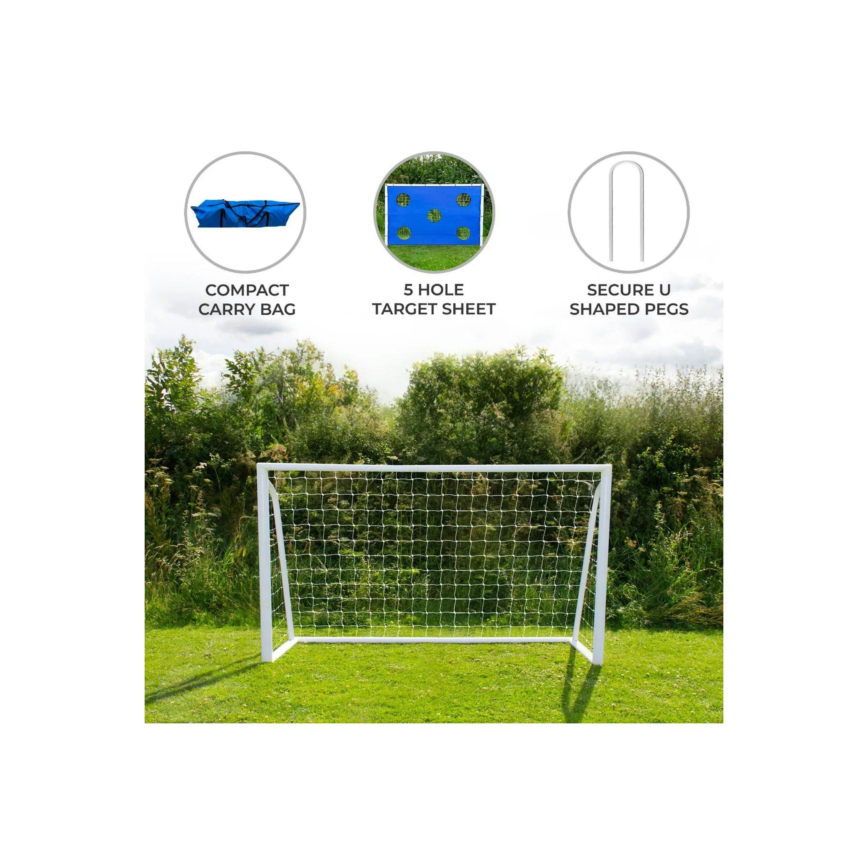 6 x 4ft Football Goal, Carry Case and Target Sheet , view 2 of 4
